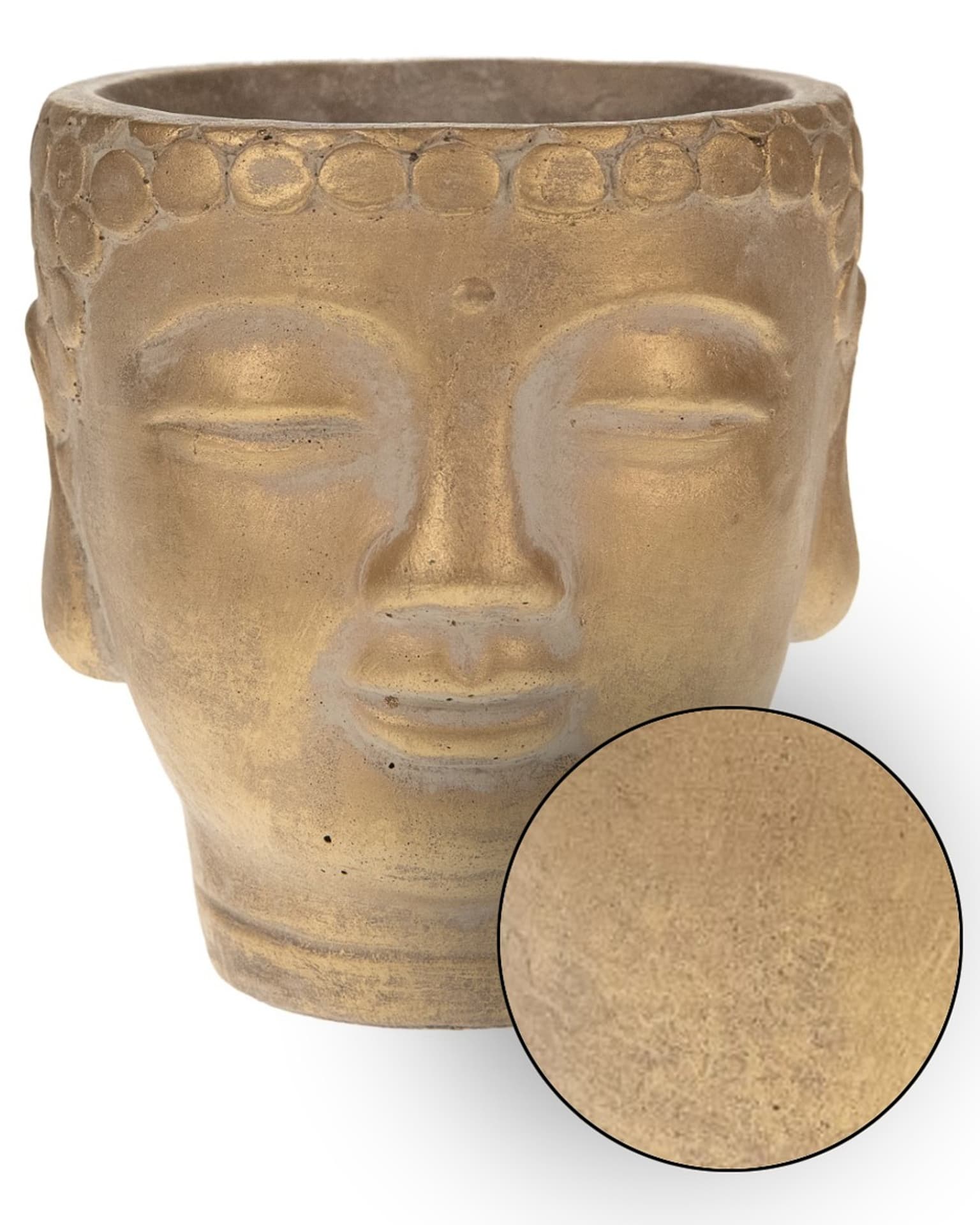 

Donica Budda antyczne złoto 12,5x13 cm