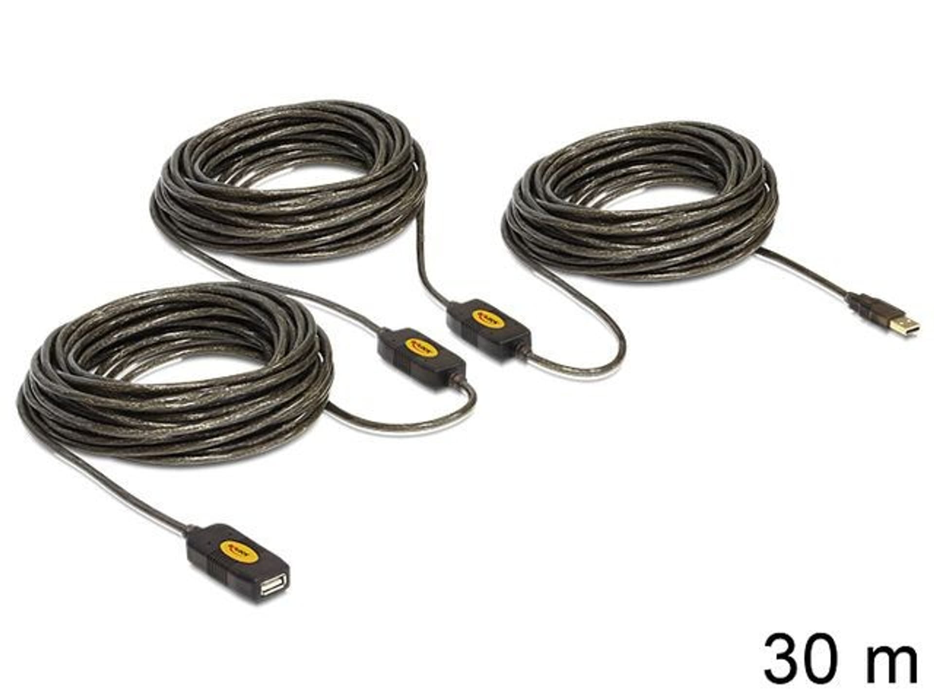 

Kabel przedłużacz USB AM-AF aktywny 30m