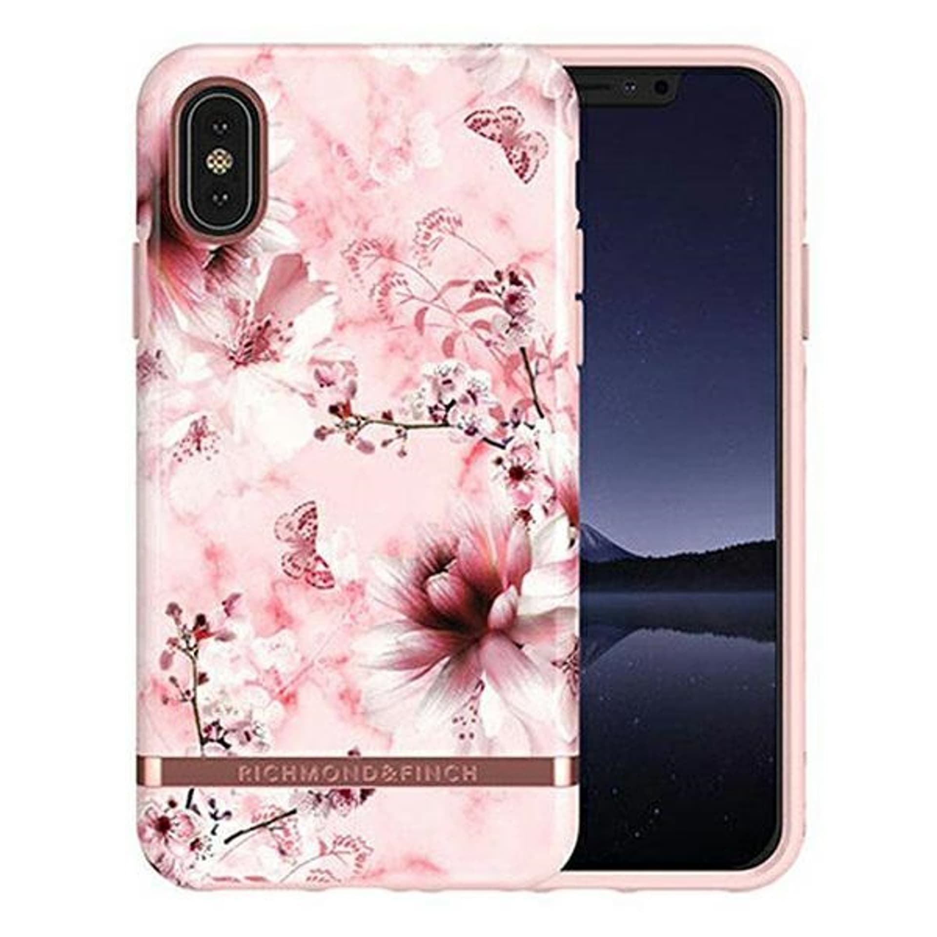 

Richmond&Finch PinkMarble RoseGold detai ls iPhone Xs Max 39538