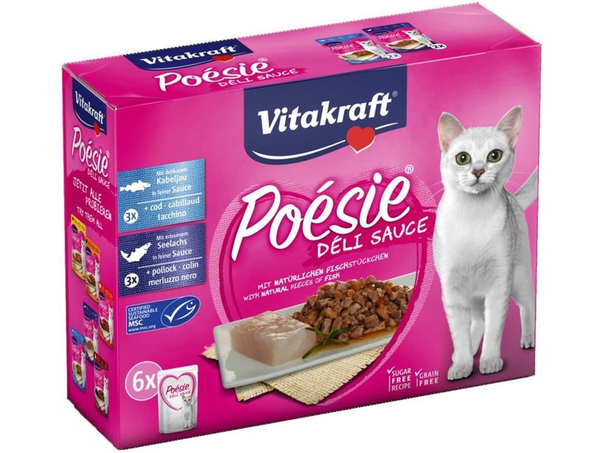

VITAKRAFT POESIE DELI SAUCE MULTIPAK z rybą dla kota 6x85g