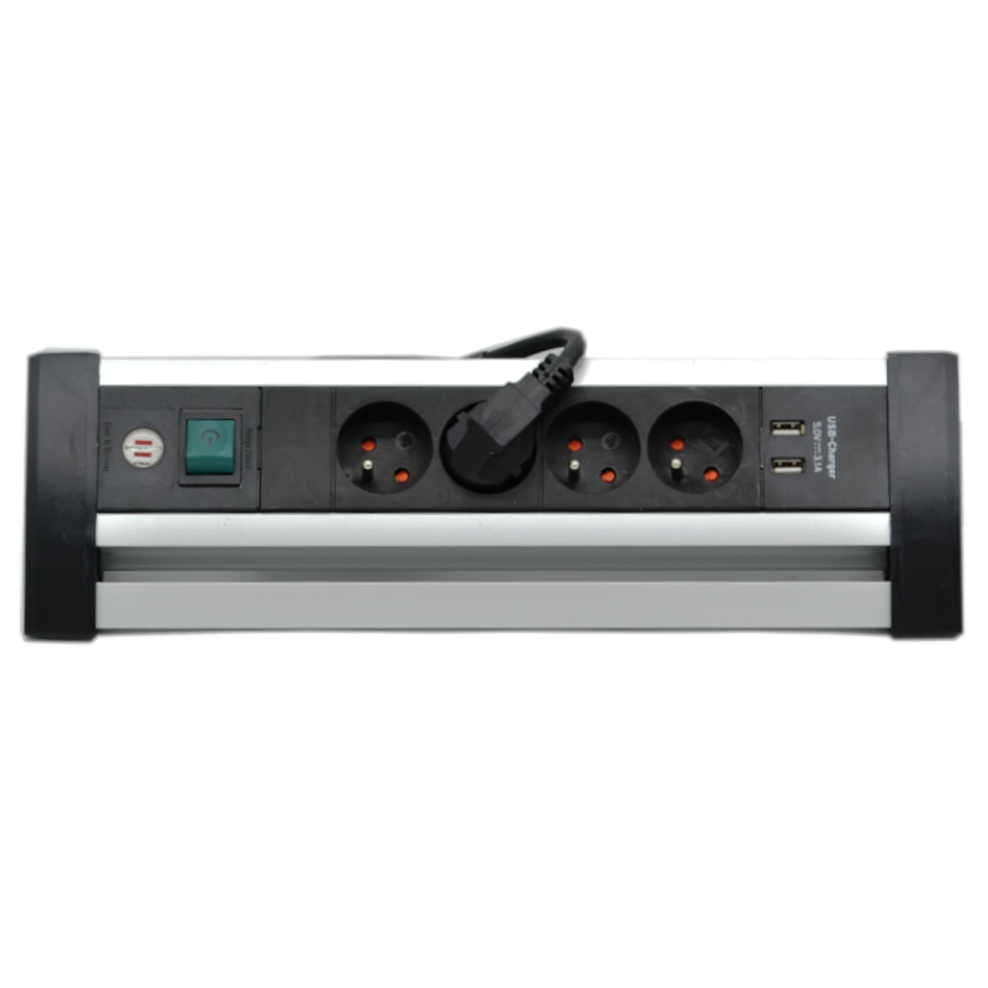 

Listwa zasilająca Premium Alu Line 4 gniazda 2 USB 1,8m srebrno/czarna Brennenstuhl 1394004534