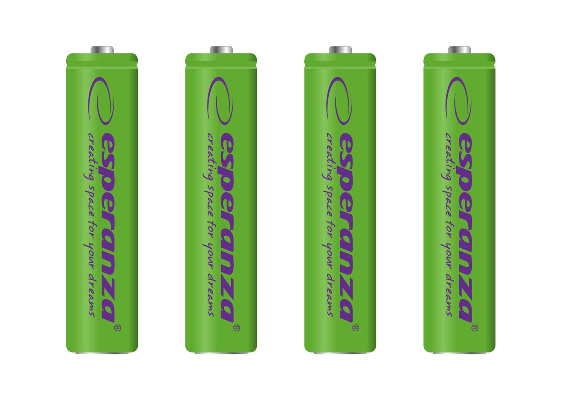 

EZA102G Esperanza akumulatorki ni-mh aaa 1000mah 4szt. zielone