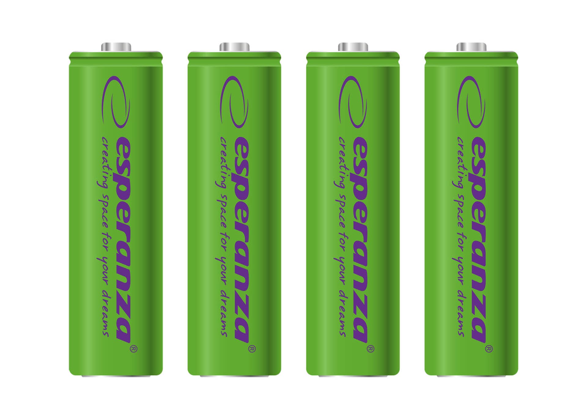 

EZA104G Esperanza akumulatorki ni-mh aa 2000mah 4szt. zielone