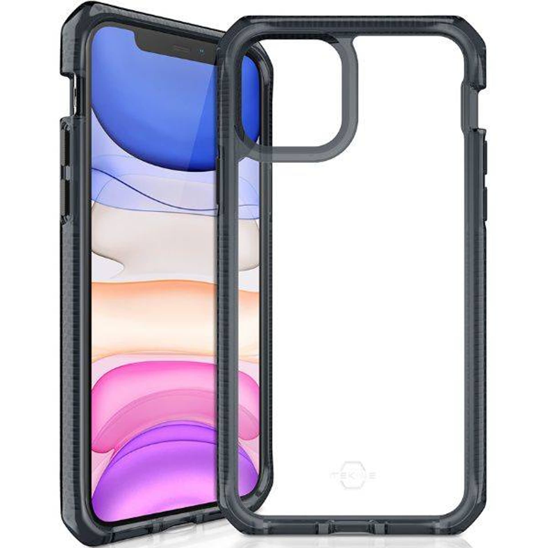 

ITSKINS Etui Supreme Clear iPhone 11/XR szary