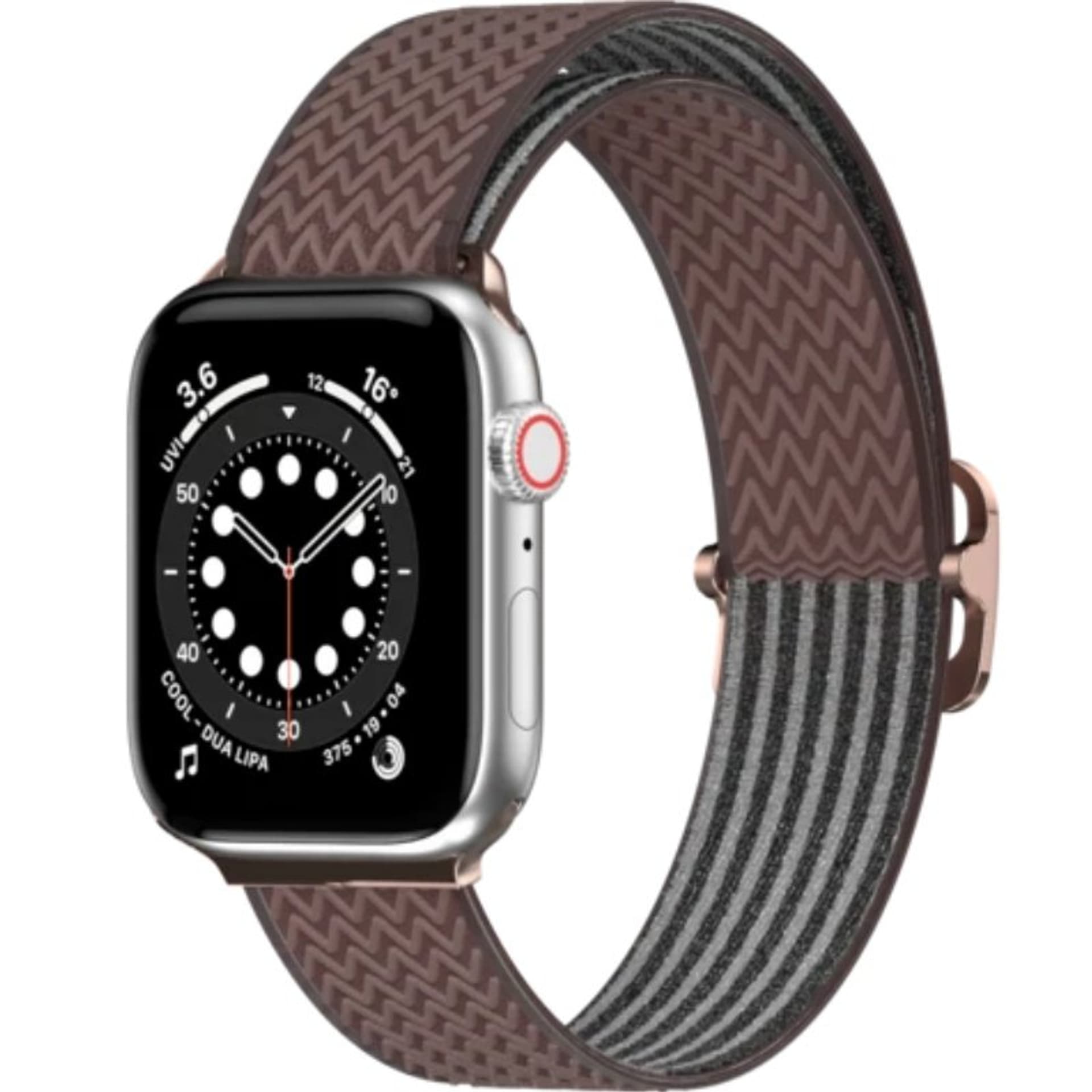 

SwitchEasy Pasek Wave do Apple Watch 42/44/45 mm brązowy