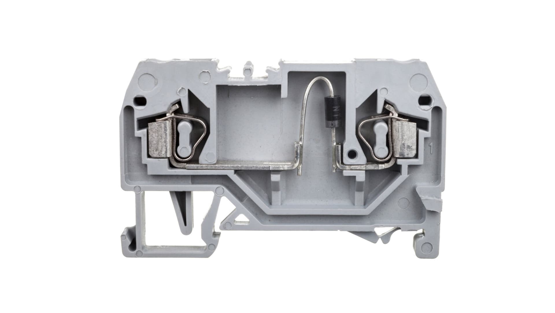 

Złączka szynowa 2-przewodowa z diodą 1N4007 2,5mm2 szara 280-915/281-410