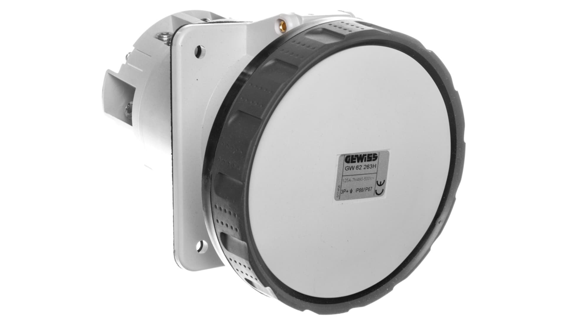 

Gniazdo tablicowe 4P 125A 500V szare IP67 GW62263H