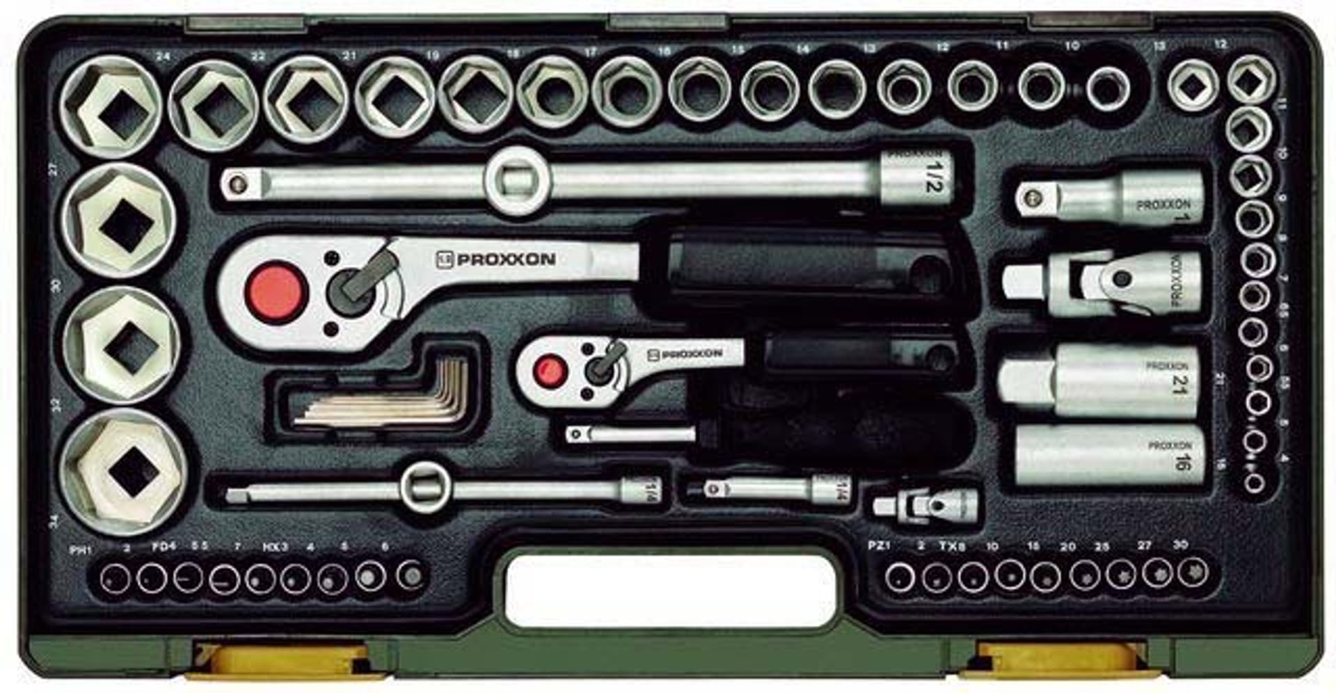 

ZESTAW KLUCZY Z GRZECHOTKAMI 1/2'' 1/4'' 56 CZĘŚCI