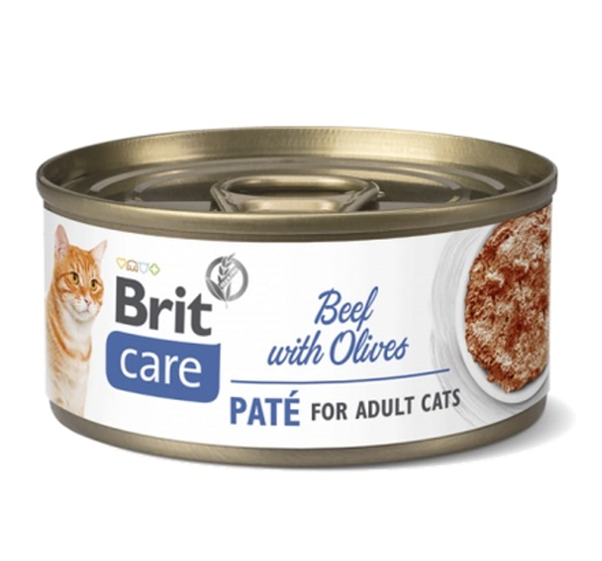 

BRIT CARE CAT BEEF WITH OLIVES PUSZKA 70 G