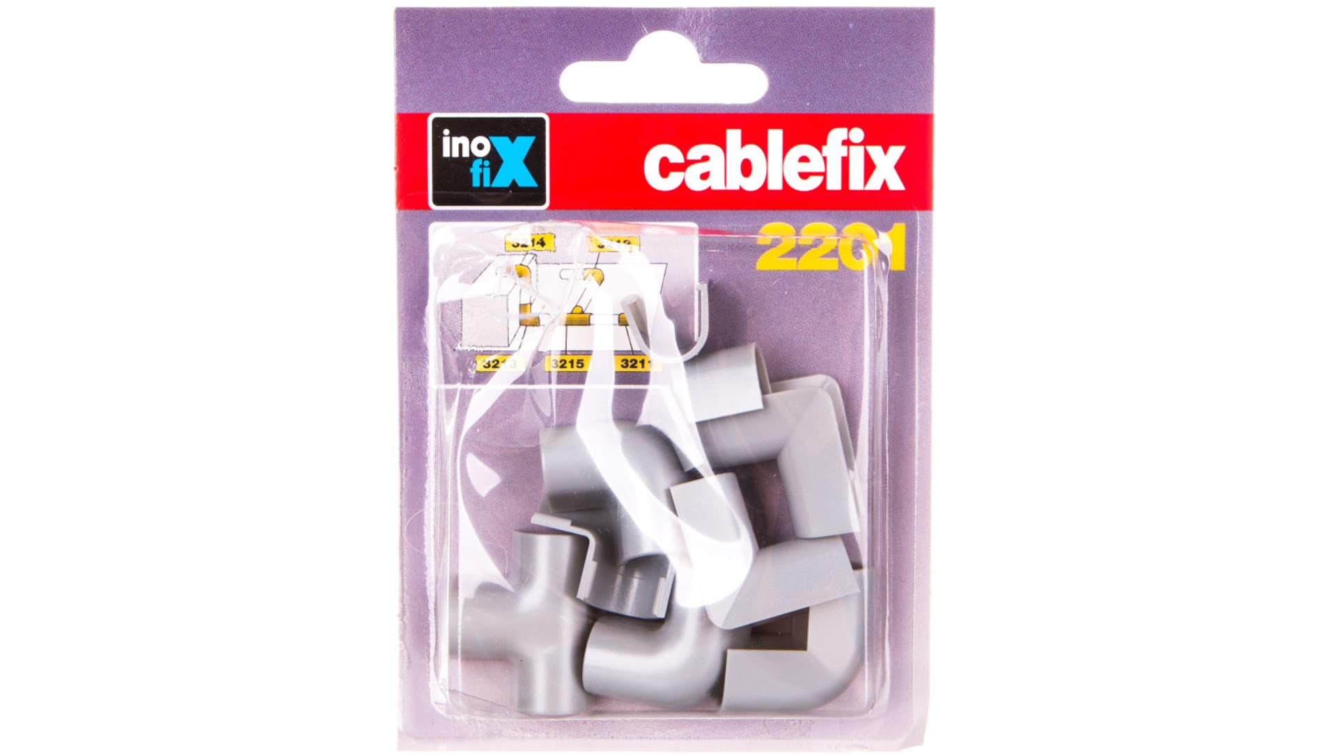 

Komplet narożników i złączek do rynienek ochronnych na kable Cablefix 2201 srebrno-szary /blister 10szt./ 3210-7