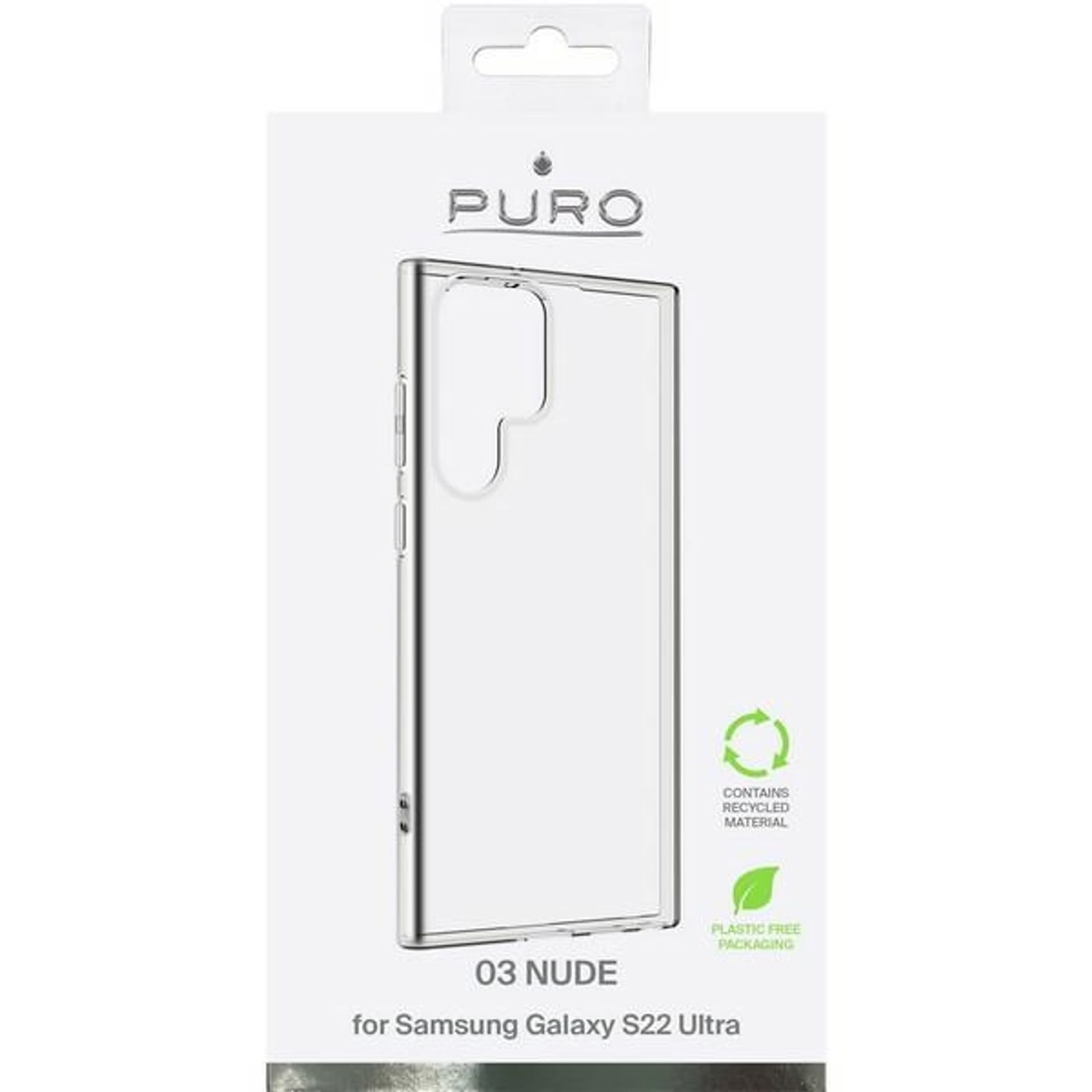 

Puro Nude 0.3 Samsung S22 Ultra G908 przeźroczysty/transparent SGS22U03NUDETR