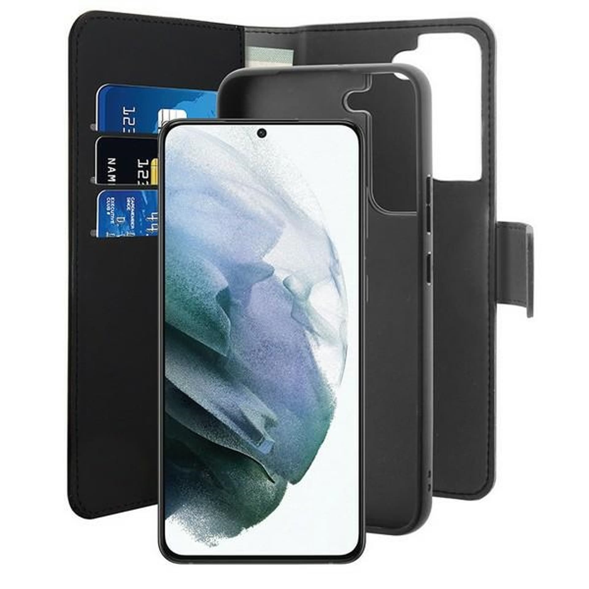 

Puro Wallet Detachable Samsung S22+ G906 2w1 czarne/black SGS22PBOOKC3BLK