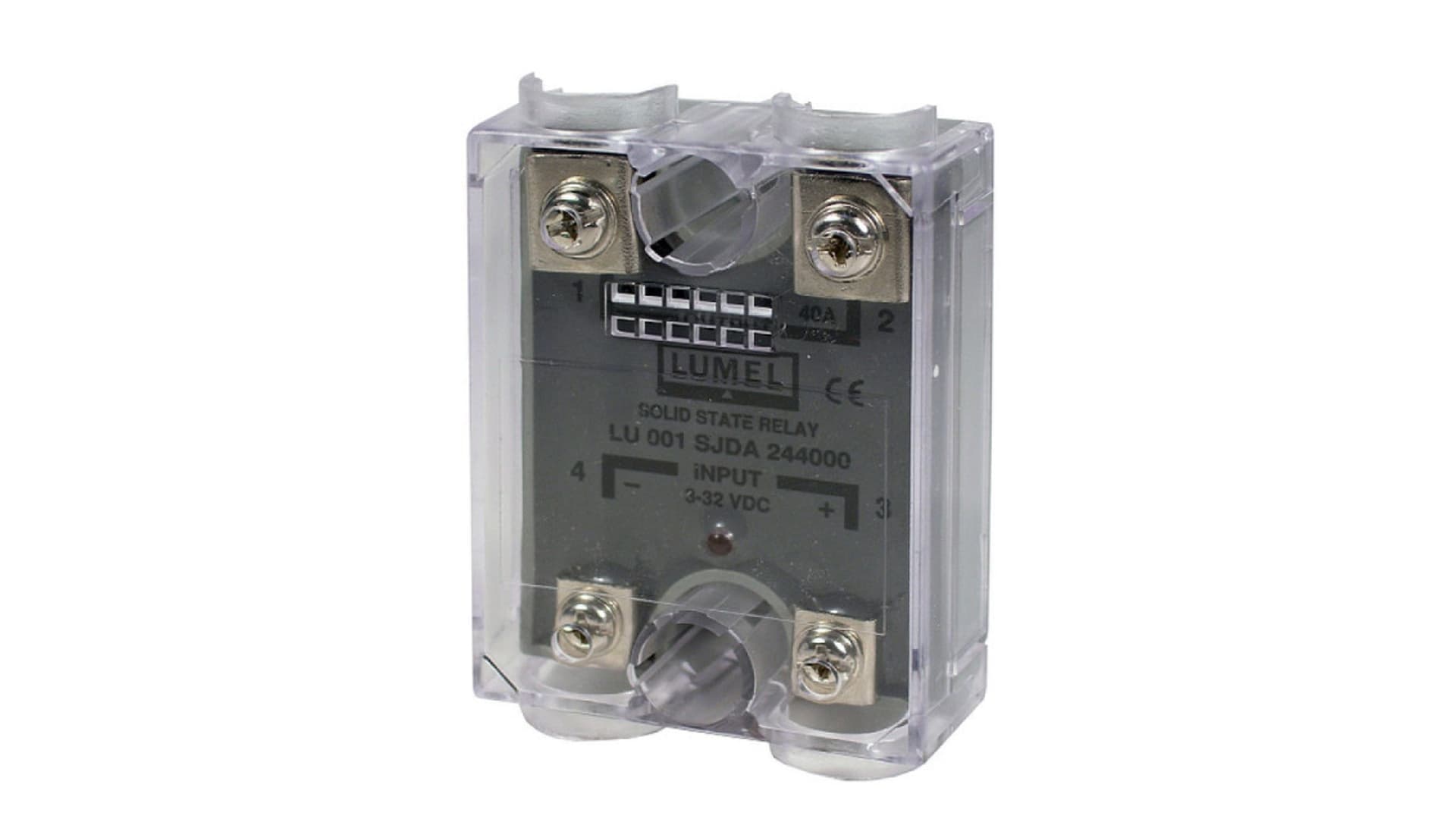 

Przekaźnik półprzewodnikowy LU 001JDA244000 SSR sterowanie 3-32V DC wyjście 240V/40A AC LH000-0981-400-012
