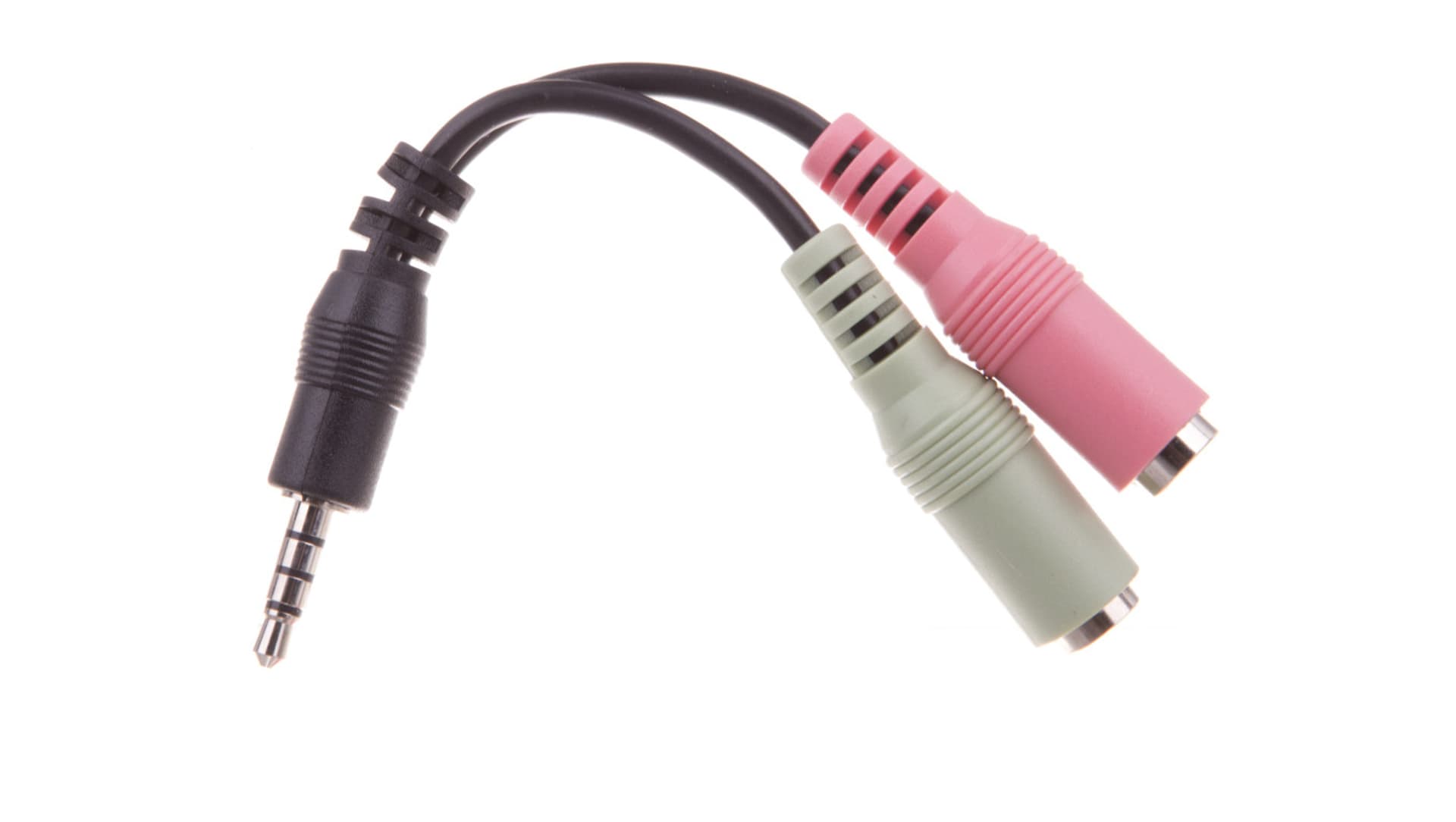 

Adapter Mini Jack(M) 4Pin -> Mini Jack(F)x2 12cm, F)x2 12c