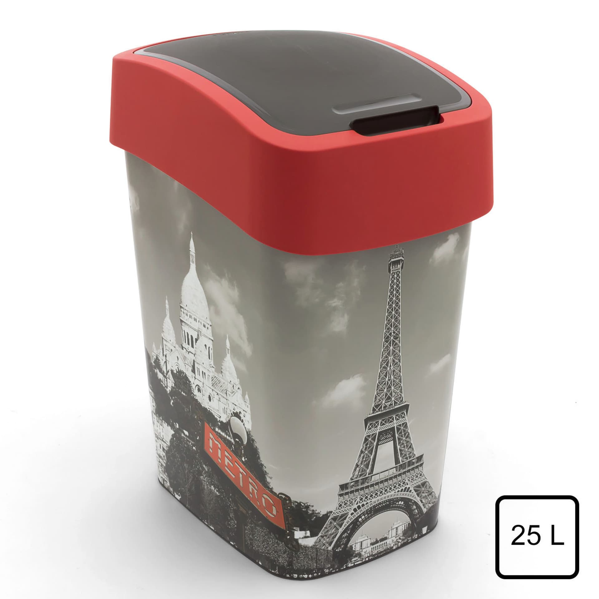 

Kosz na śmieci Curver Flip Bin 25L Paris