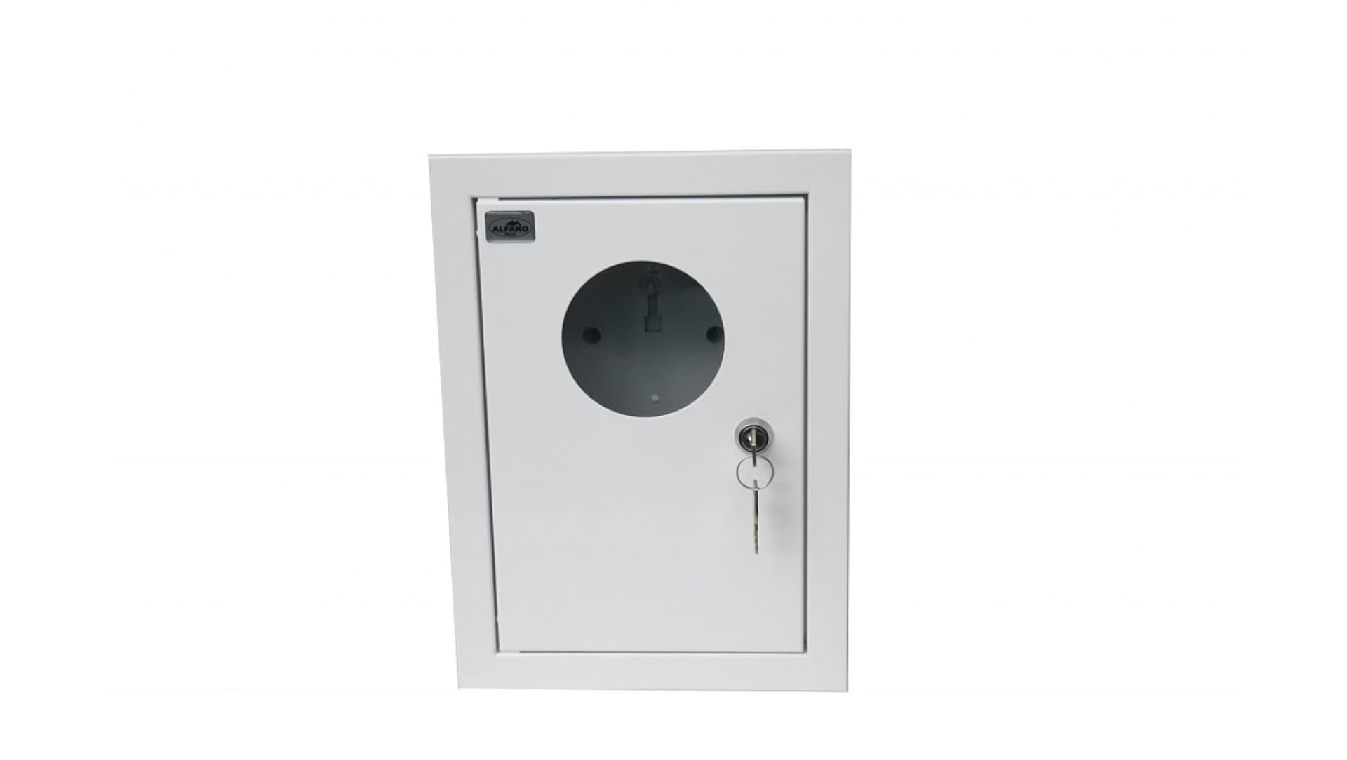 

Rozdzielnica podtynkowa metalowa 1x1F na licznik elektroniczny zamek okienko RAL 9003 A-RW18E