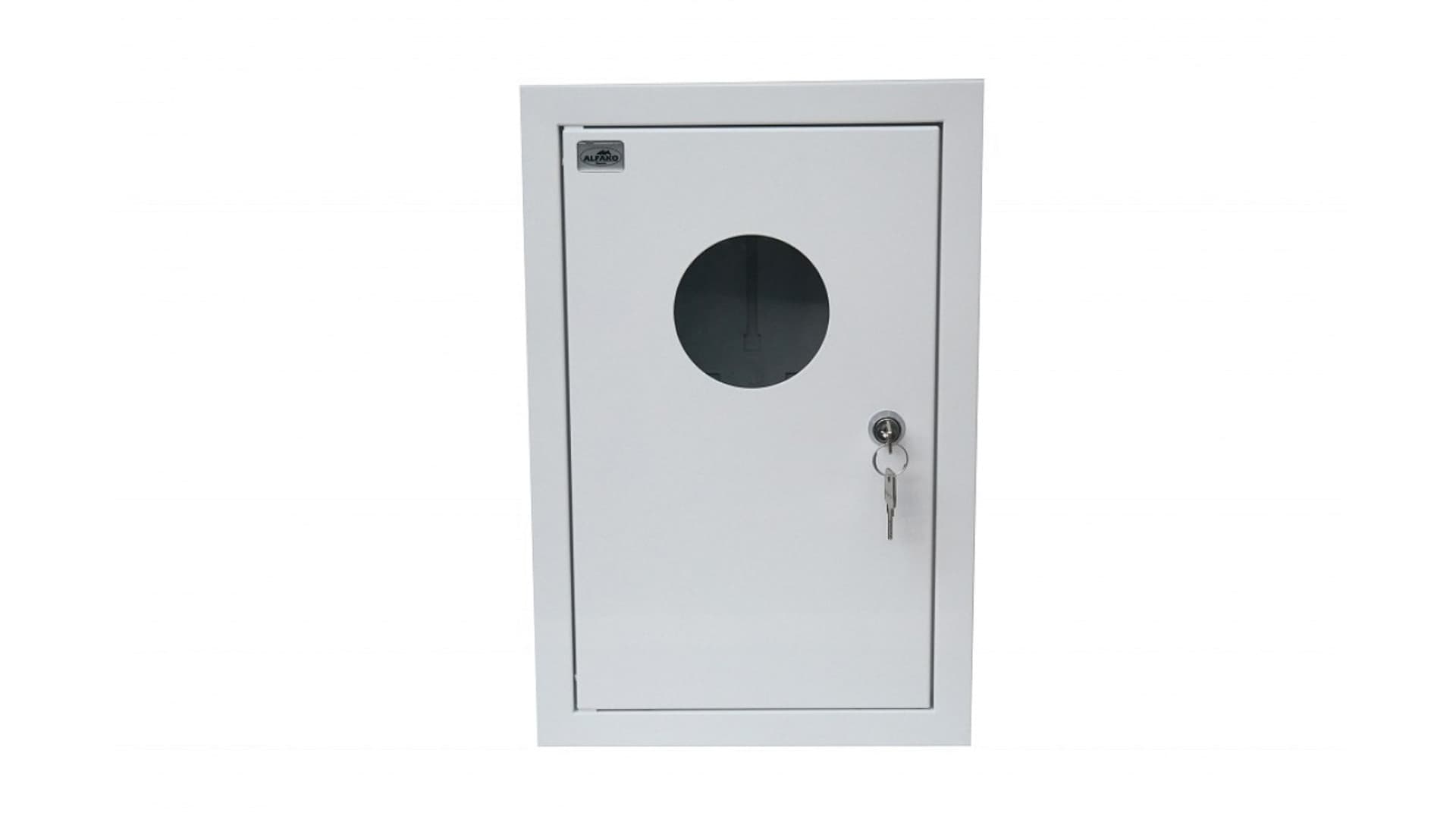 

Rozdzielnica podtynkowa metalowa 1x3F zamke okienko RAL 9003 A-RW19