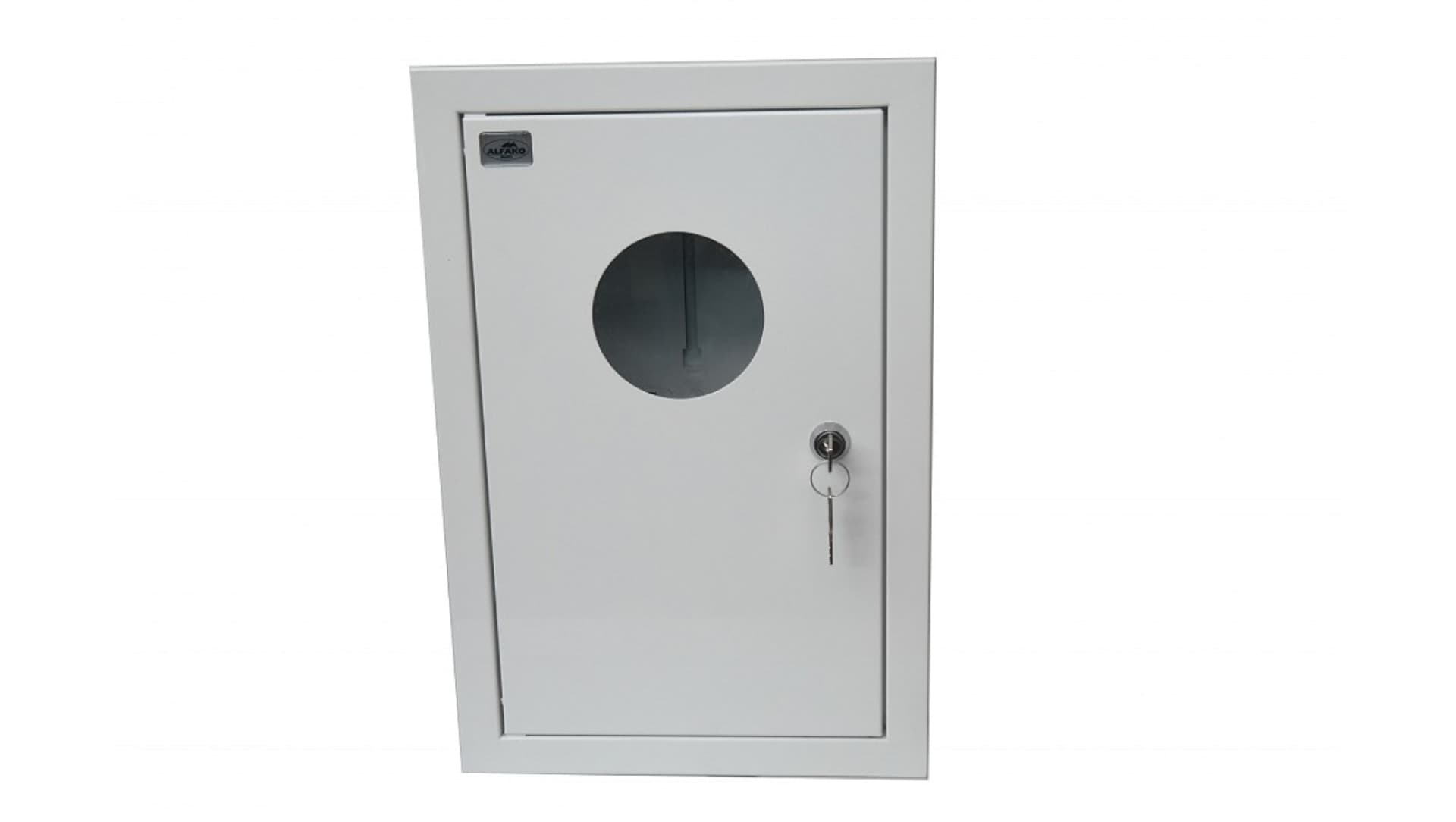 

Rozdzielnica podtynkowa metalowa 1x3F na licznik elektroniczny zamek okienko RAL 9003 A-RW19E