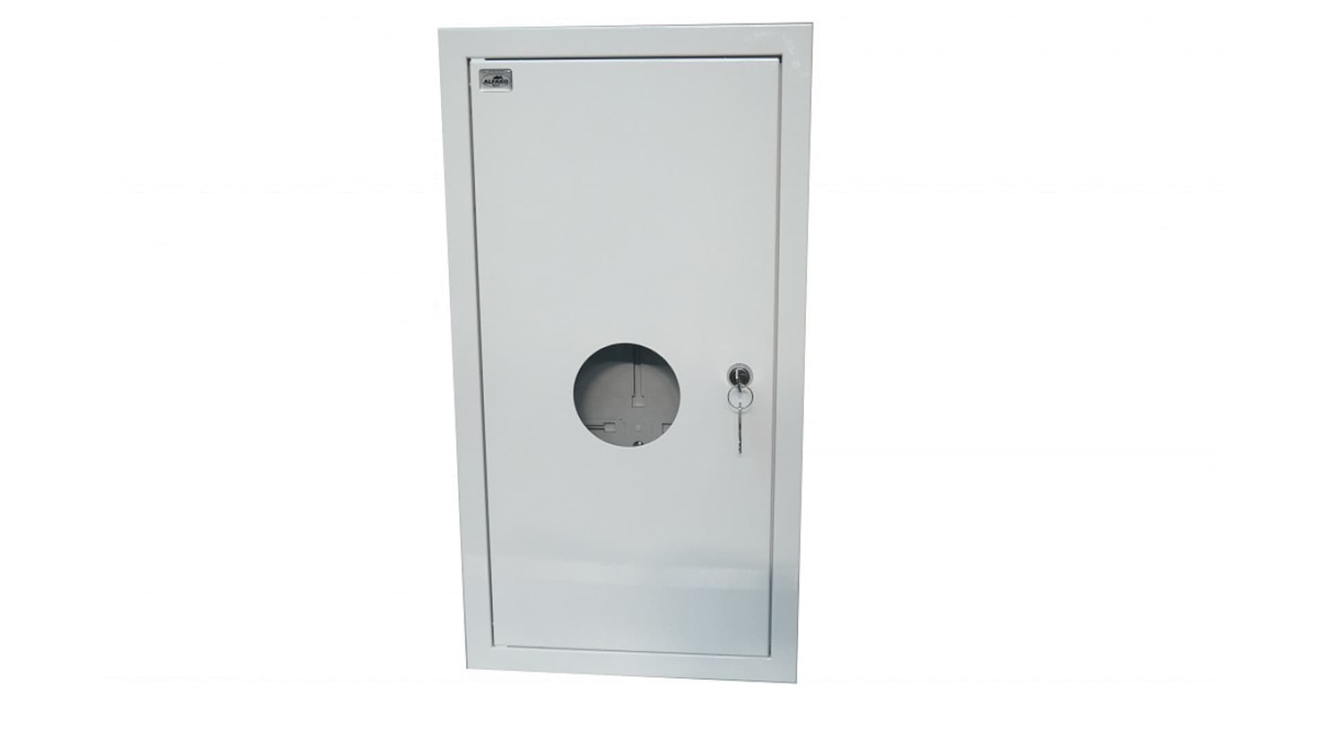 

Rozdzielnia podtynkowa metalowa 1 X TL 3F na licznik elektroniczny + 11 zabezpieczeń zamek okienko RAL 9003A-RW12E