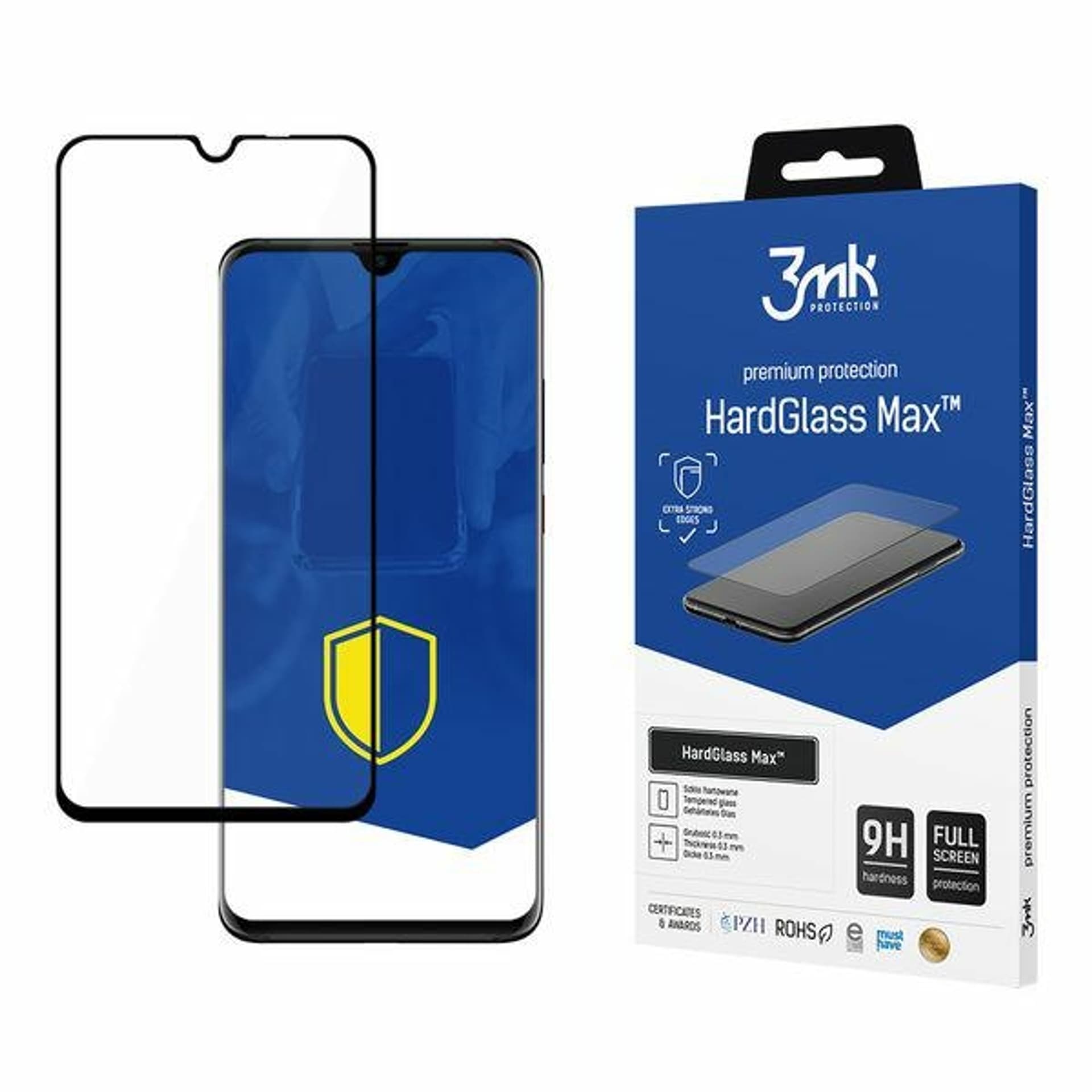 

3MK HardGlass Max Huawei P30 Pro czarny/black, FullScreen Glass
