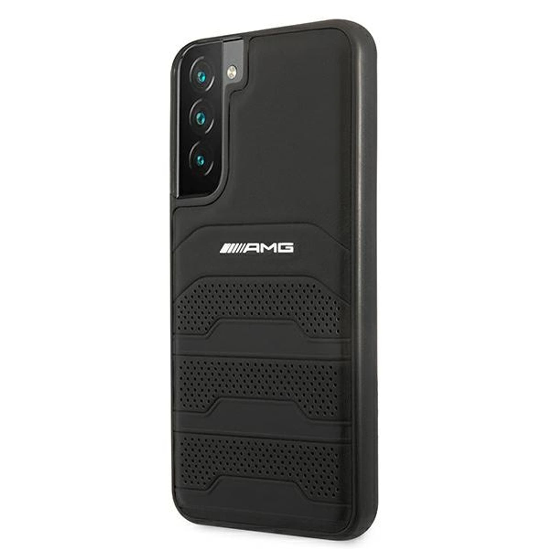 

AMG AMHCS22MGSEBK S22+ S906 czarny/black hardcase Leather Debossed Lines