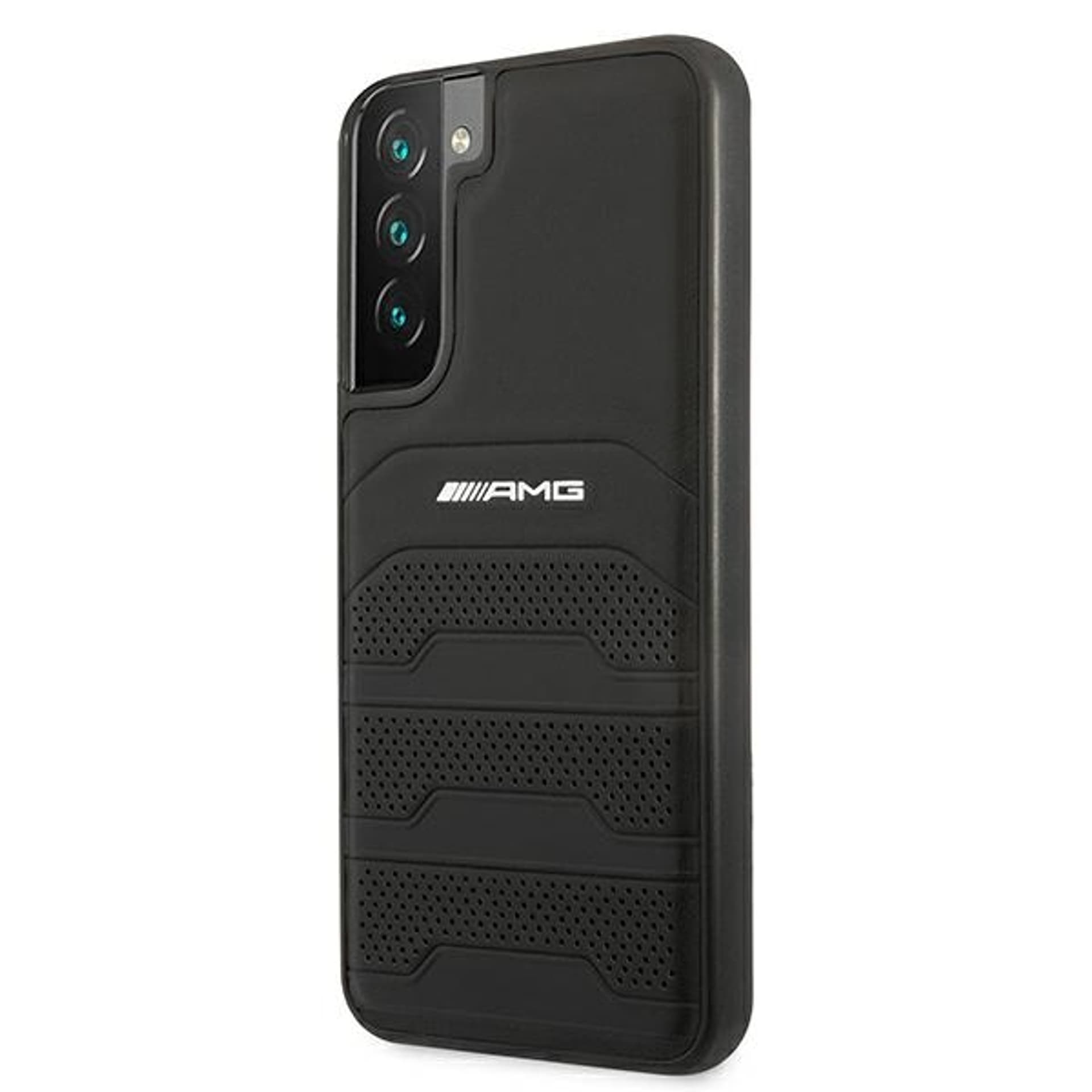 

AMG AMHCS22SGSEBK S22 S901 czarny/black hardcase Leather Debossed Lines