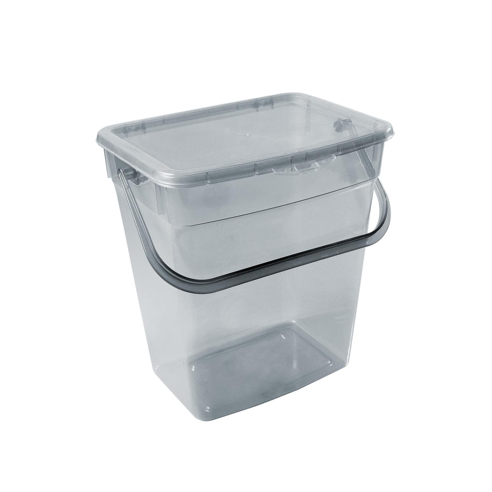 

Pojemnik na proszek Plast Team 10L transparentny szary