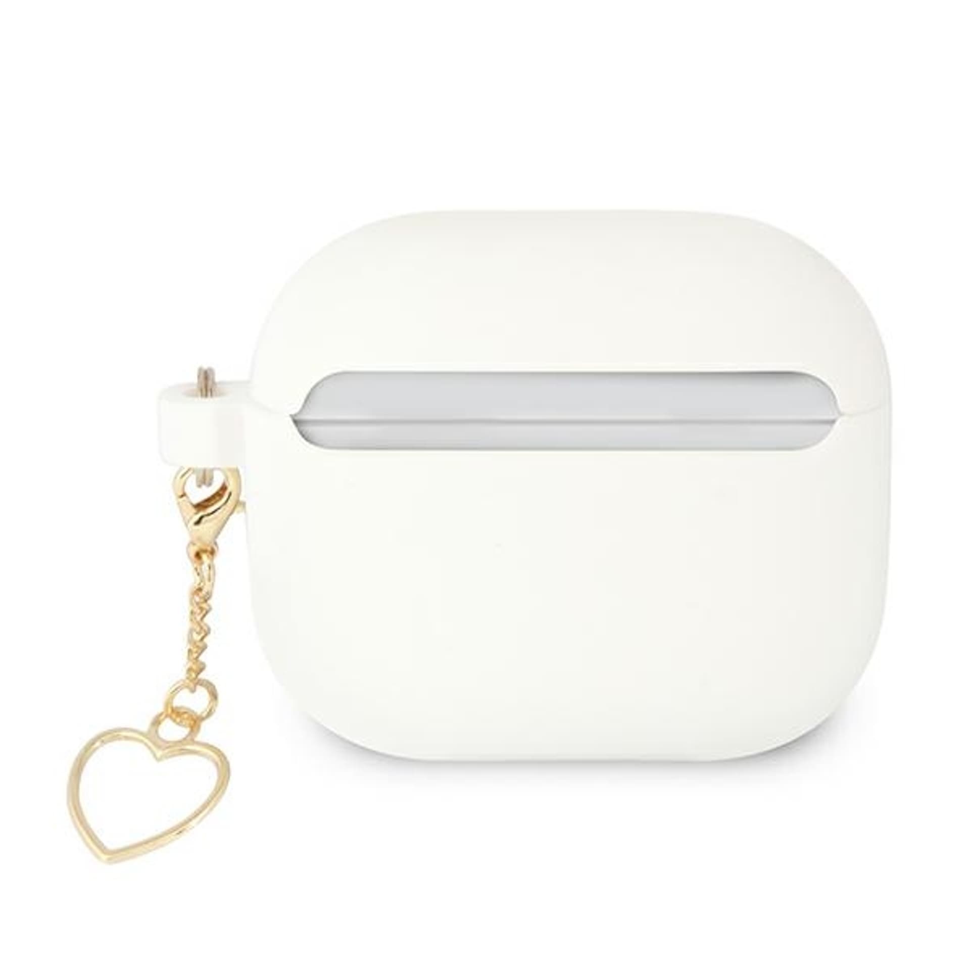 

Guess GUA3LSCHSH AirPods 3 cover biały/white Silicone Charm Heart Collection