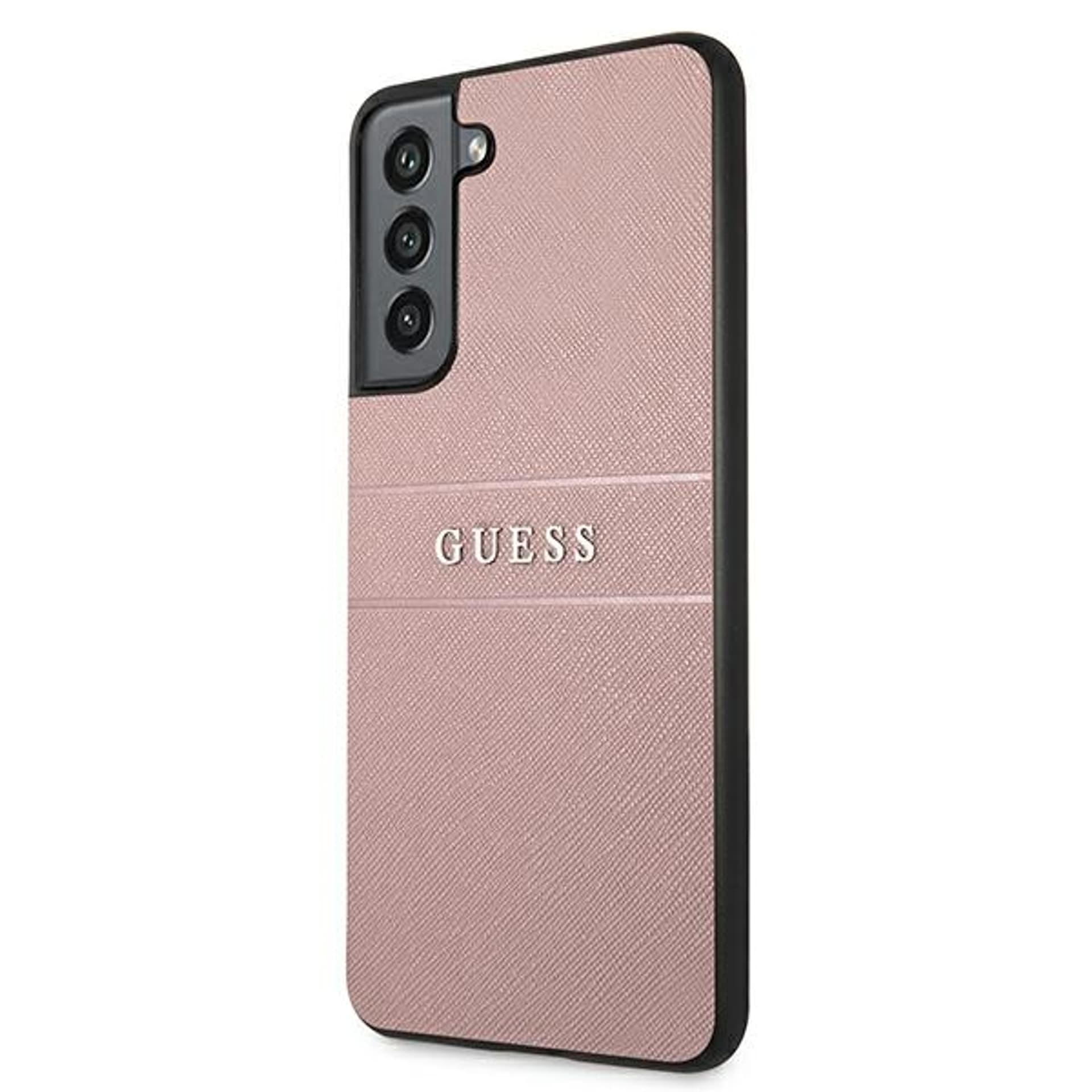 

Guess GUHCS21FPSASBPI S21 FE G990 różowy/pink Saffiano Stripe