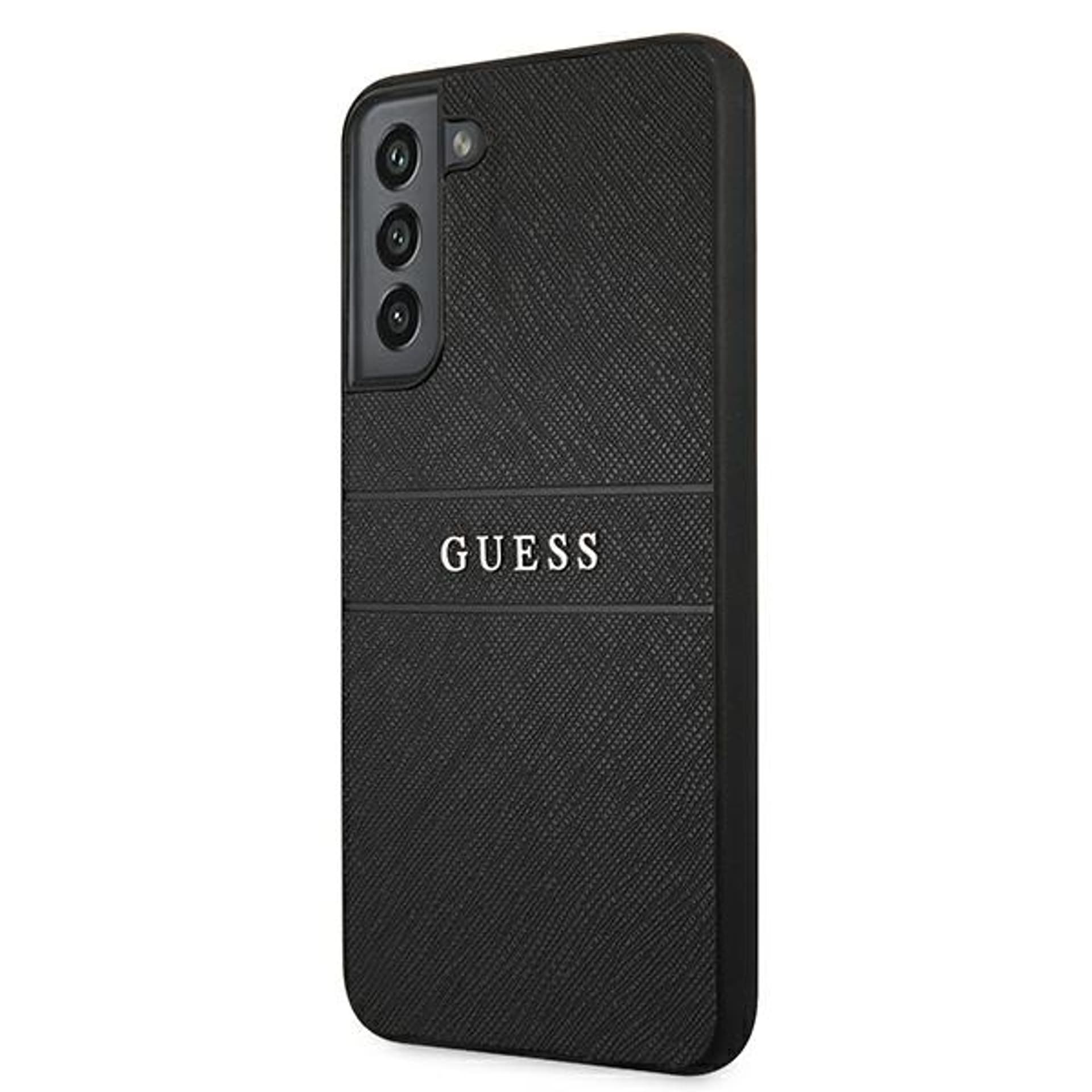 

Guess GUHCS22MPSASBBK S22+ S906 czarny/black Saffiano Stripe