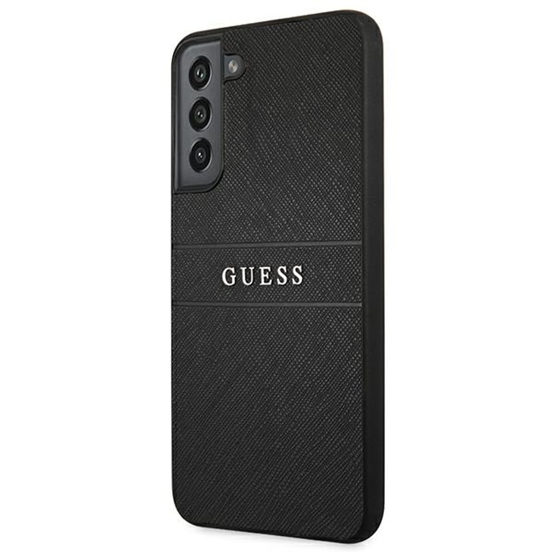 

Guess GUHCS22SPSASBBK S22 S901 czarny/black Saffiano Stripes