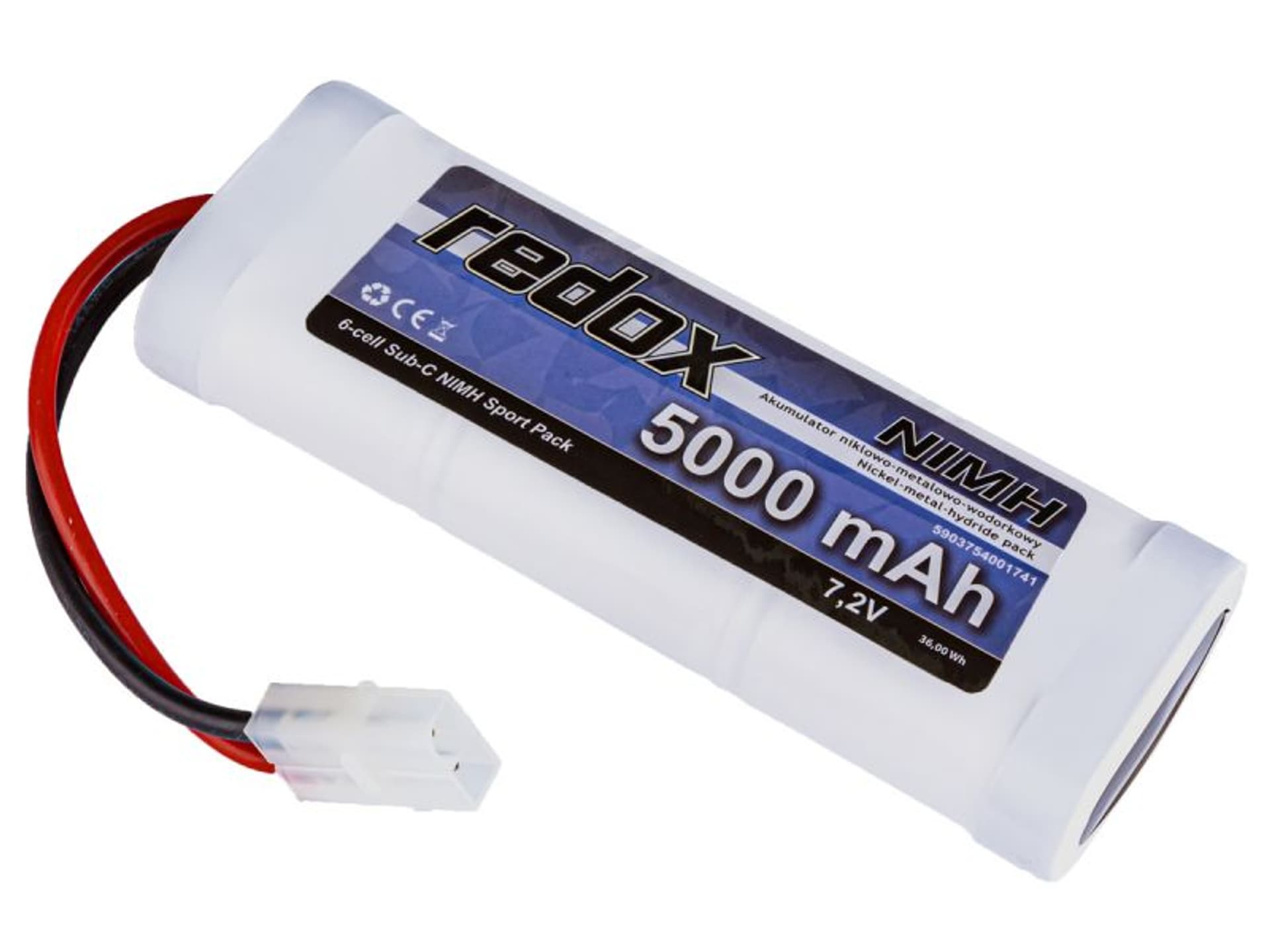 

Redox 5000 mAh 7,2V - Pakiet NiMH