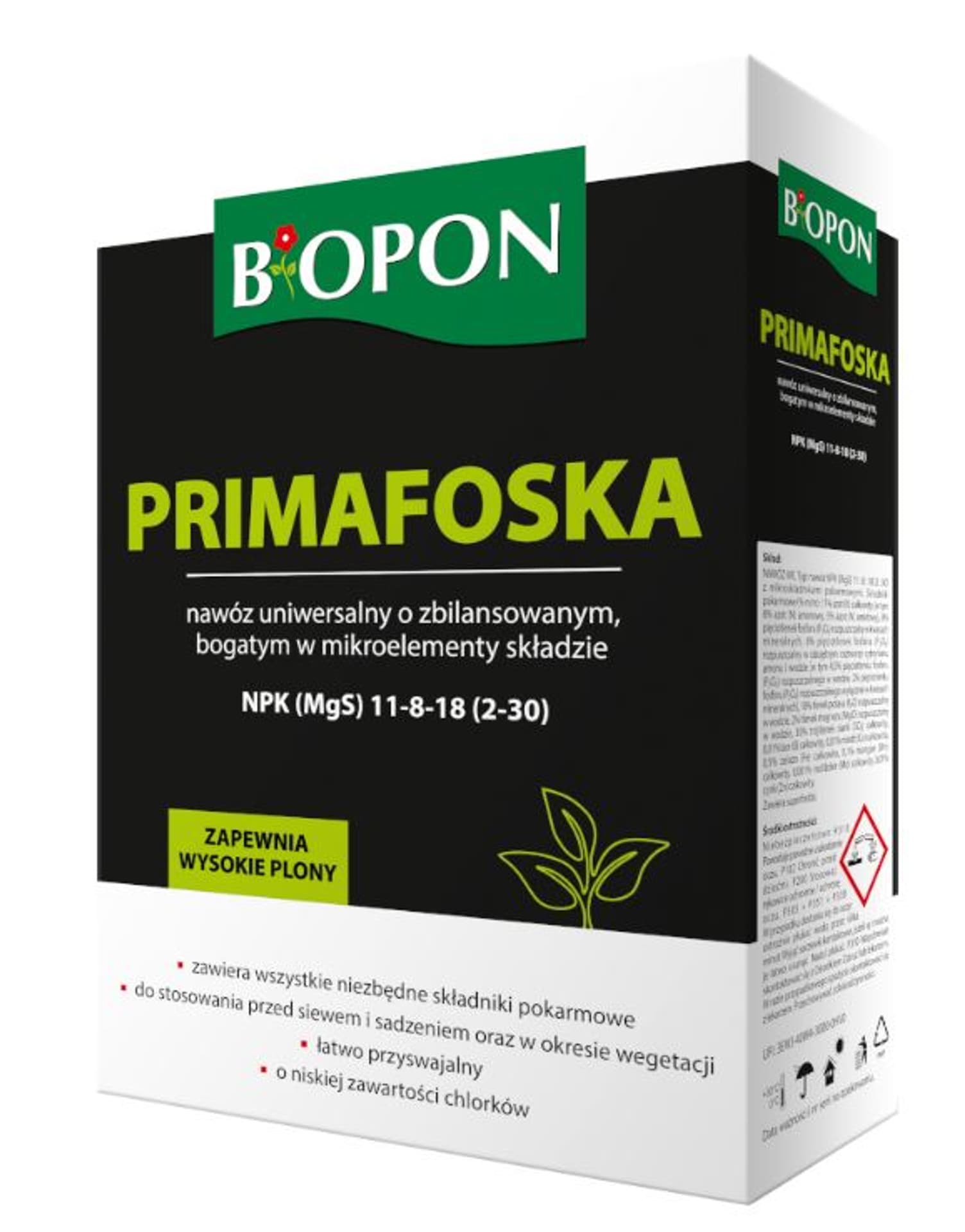 

Nawóz Primafoska granulowany Biopon 1kg Biopon 1780