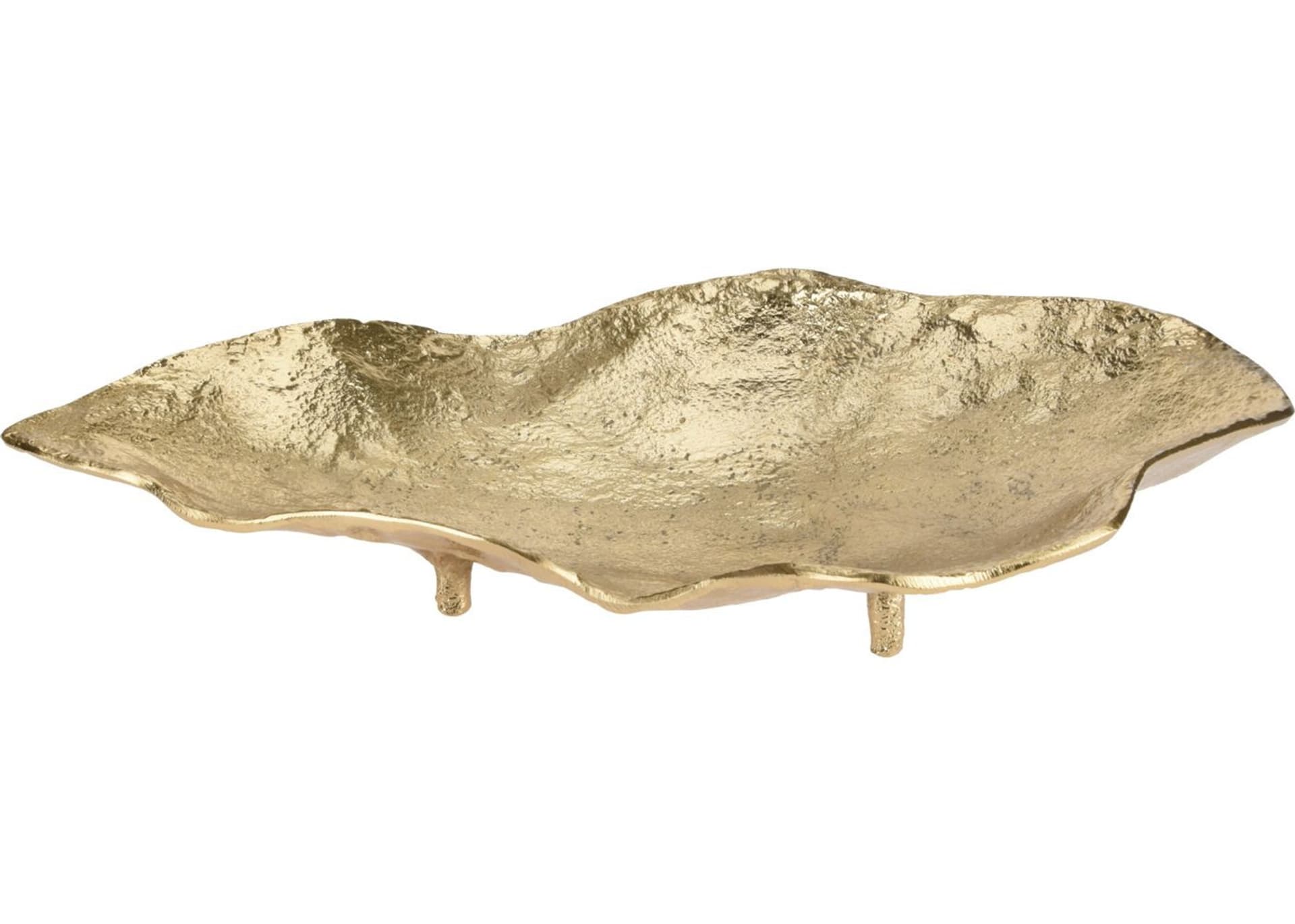 

Patera liść złota na nóżkach 36x21 cm