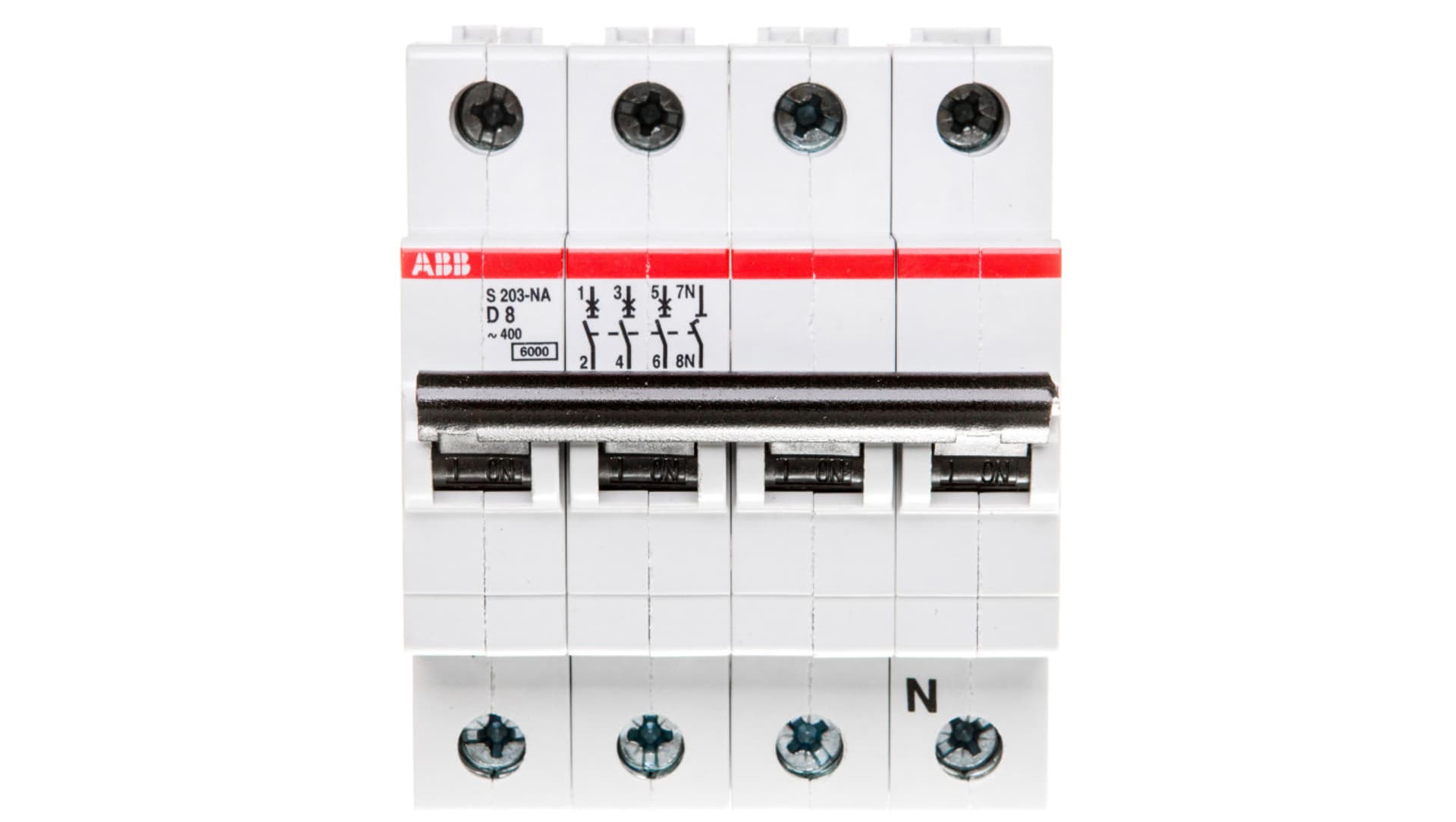 

Wyłącznik nadprądowy 3P D 8A 6kA AC S203-D8 NA 2CDS253103R0081
