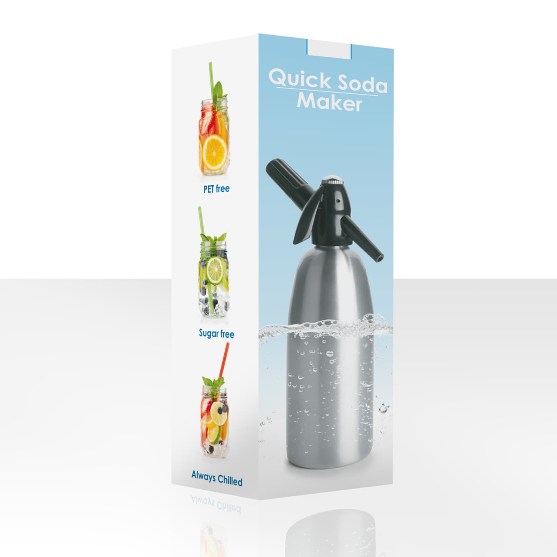 

SATURATOR QUICK SODA SA-01 A SREBRNY 1 LITR
