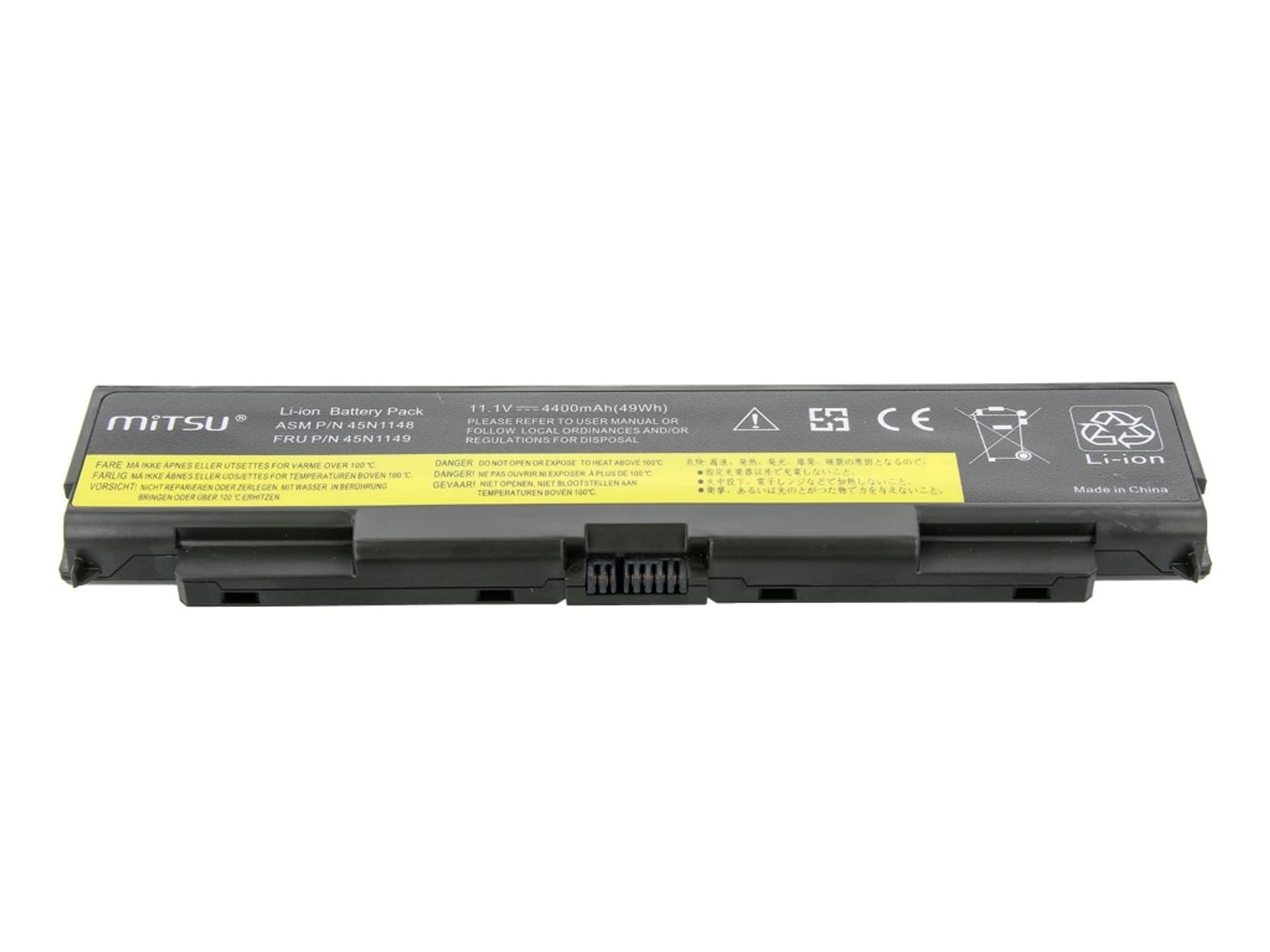 

Bateria do Lenovo T440p, W540 4400 mAh (48 Wh) 10.8 - 11.1 Volt, 48 wh) 10.8 - 11.1 vol