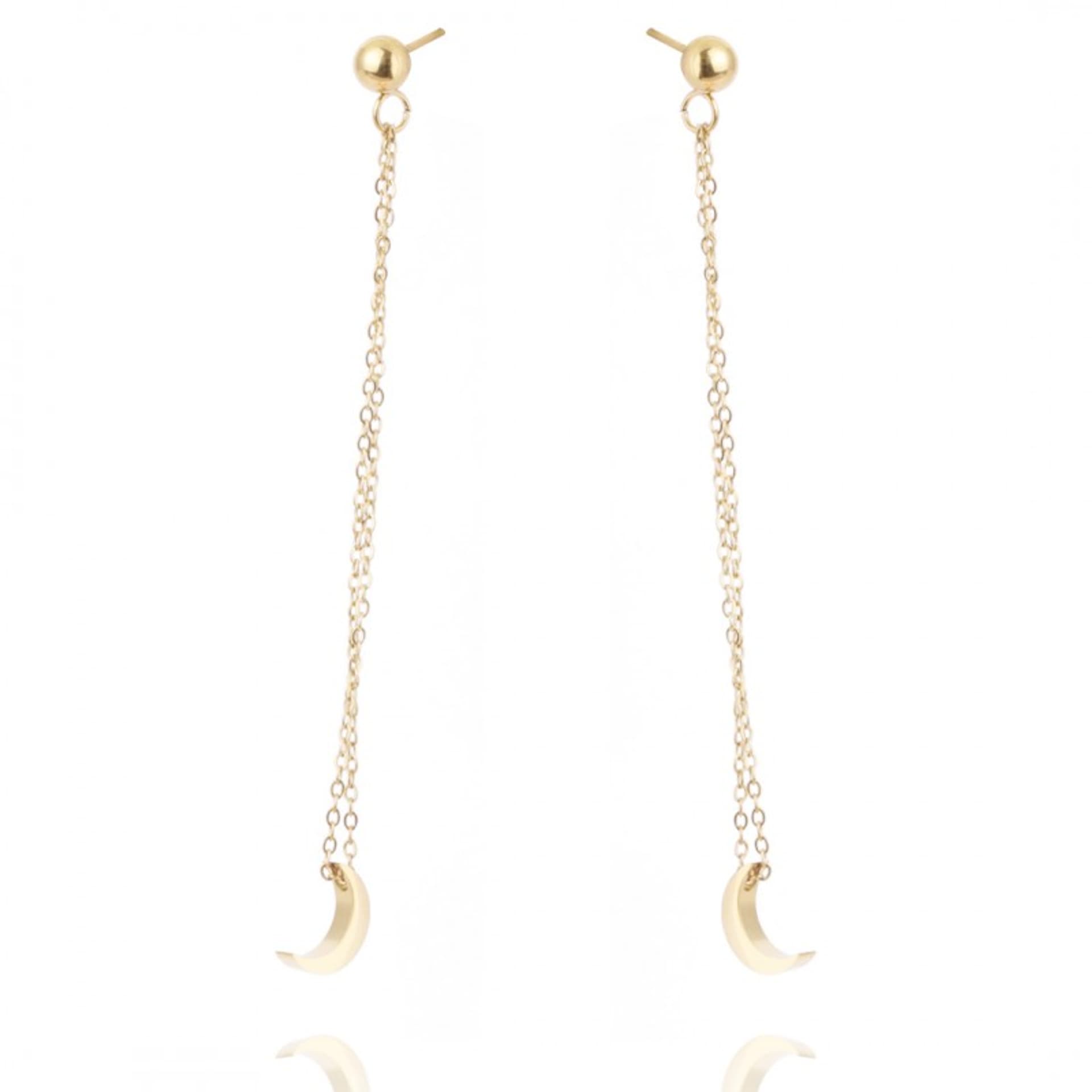 

Kolczyki ze stali szlachetnej pozłacanej KST2446