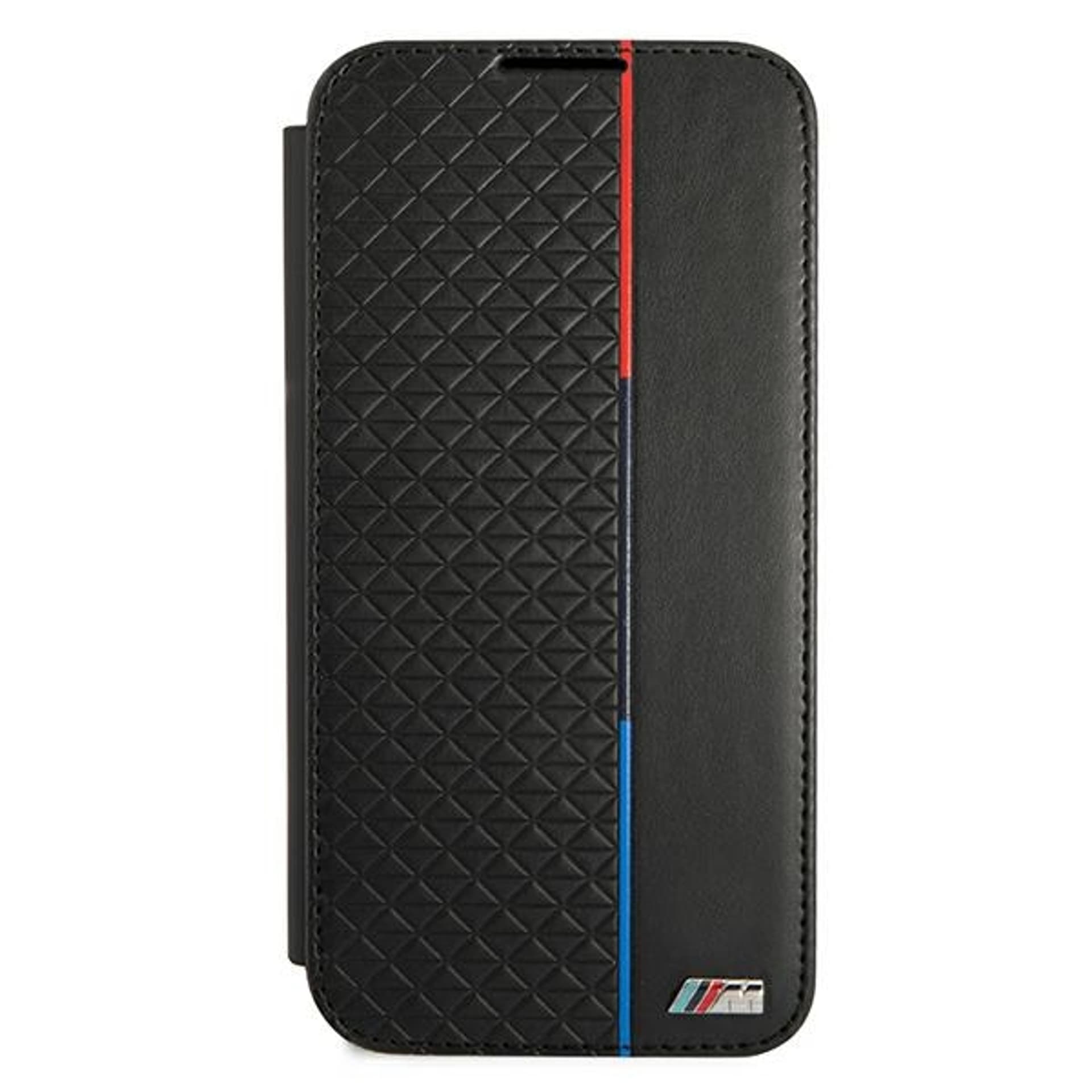 

Etui BMW BMBKS22MTRTBK S22+ S906 czarny/black bookcase M Collection Triangles