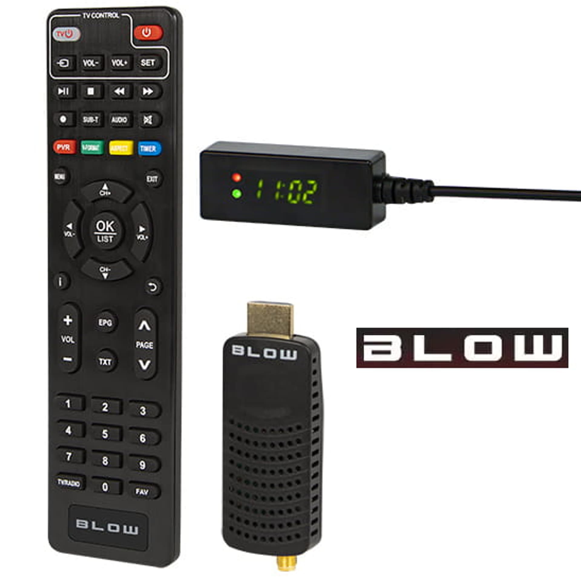 Tuner DVB-T2 Dekoder Blow 7000FHD Mini H.265