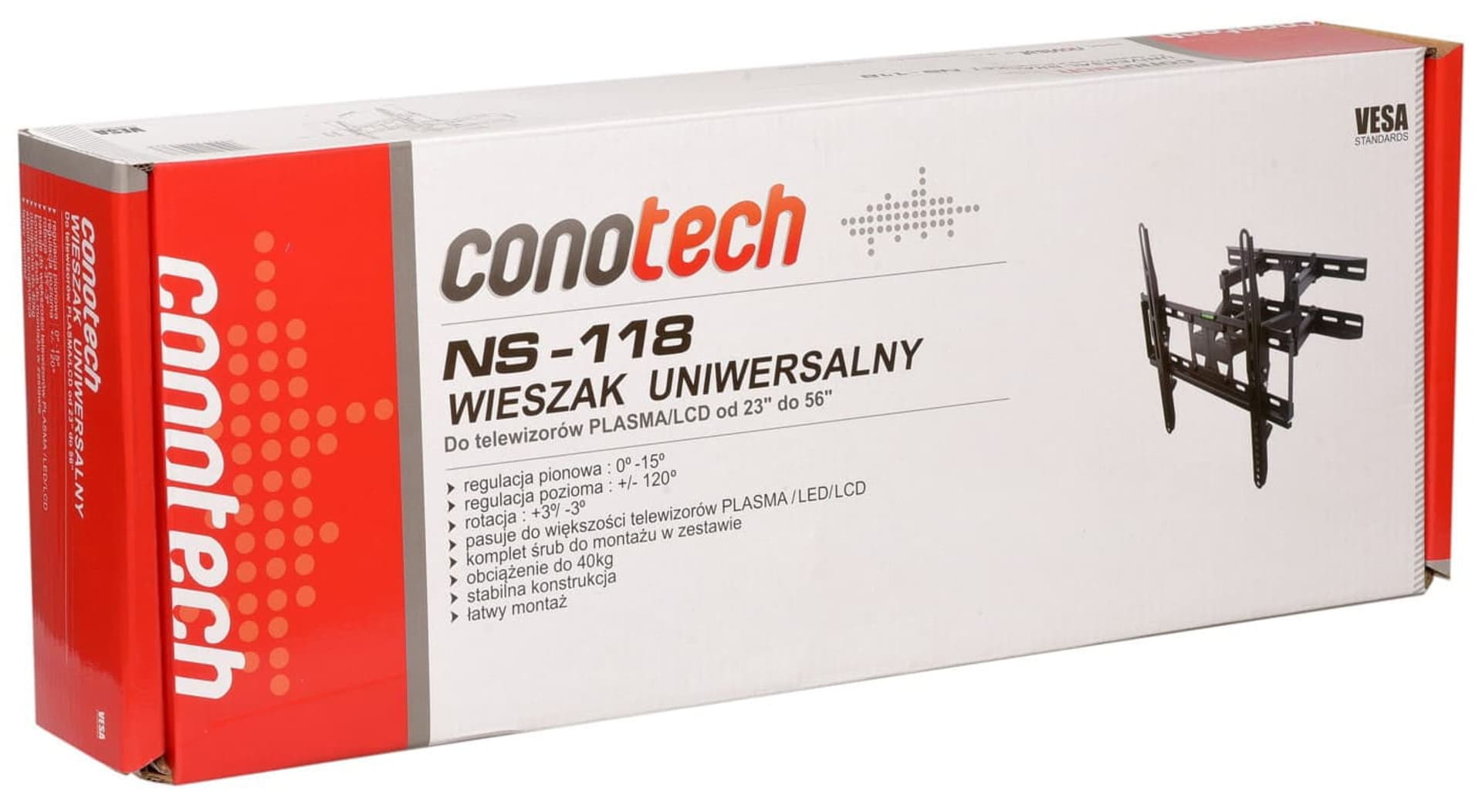 

Wieszak na telewizor 23-56” 40kg Conotech NS-118