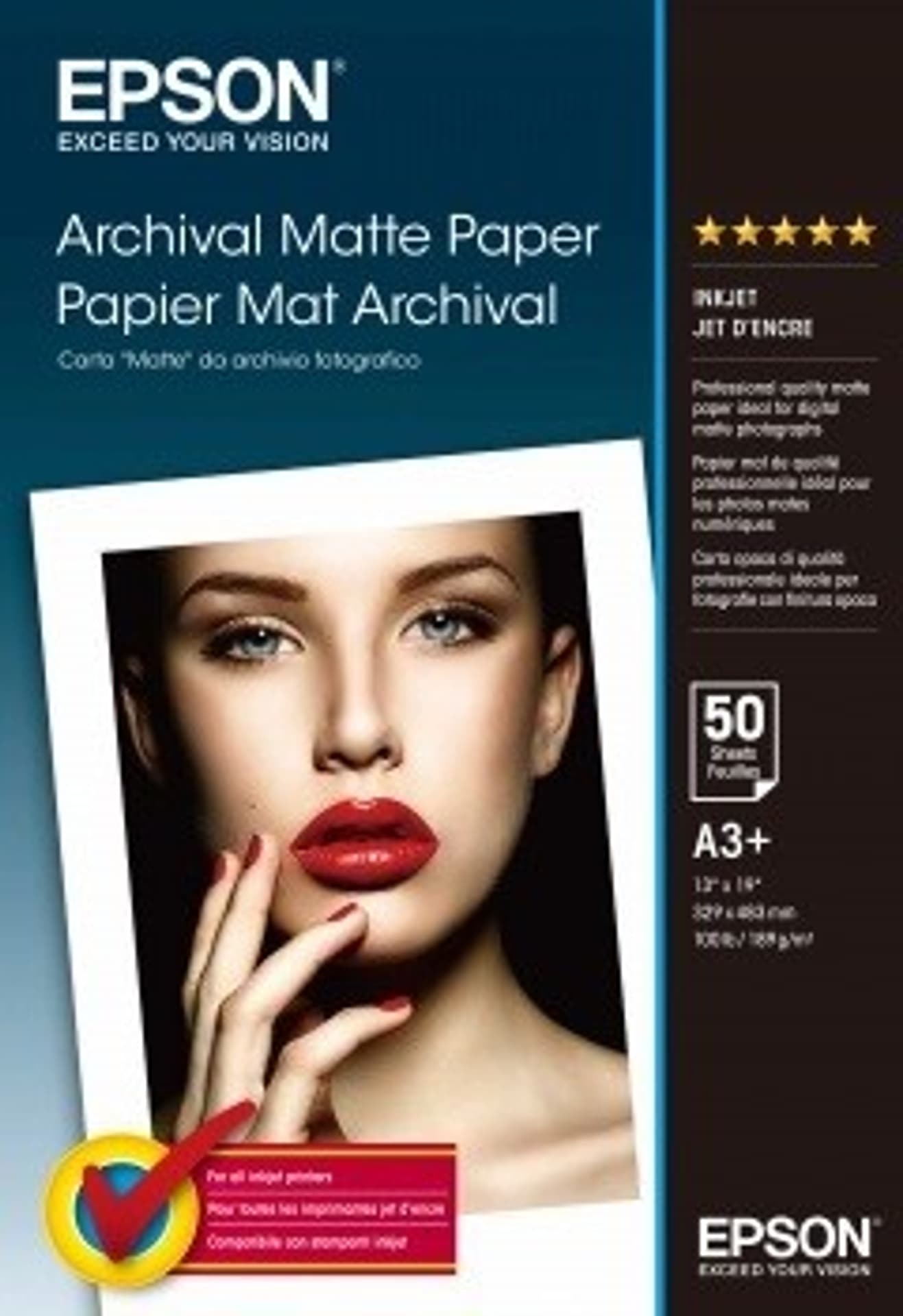 

Papier $ Archival Matte Paper 50 Arkuszy 192 g/m A3+