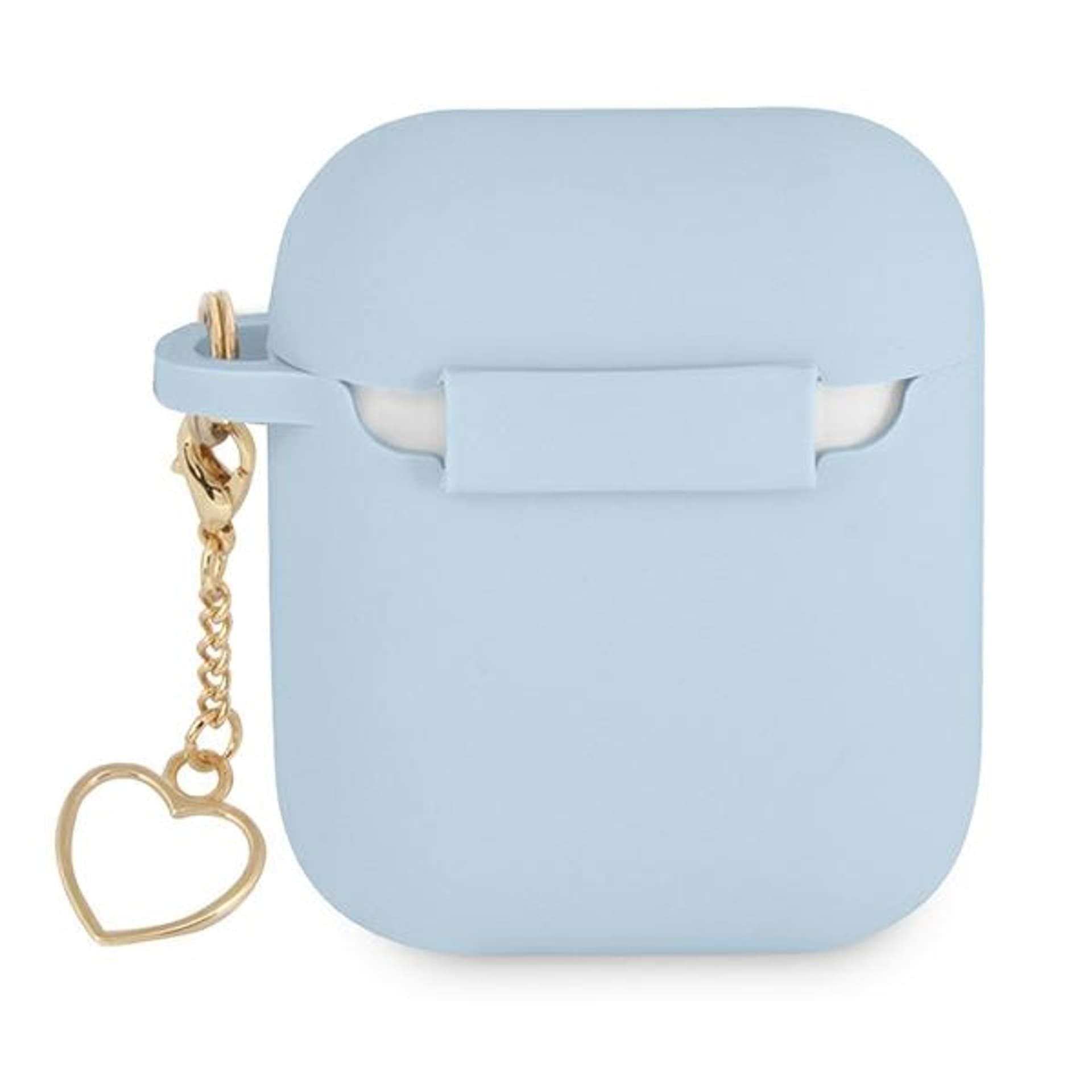 

Guess GUA2LSCHSB AirPods cover niebieski/blue Silicone Charm Heart Collection