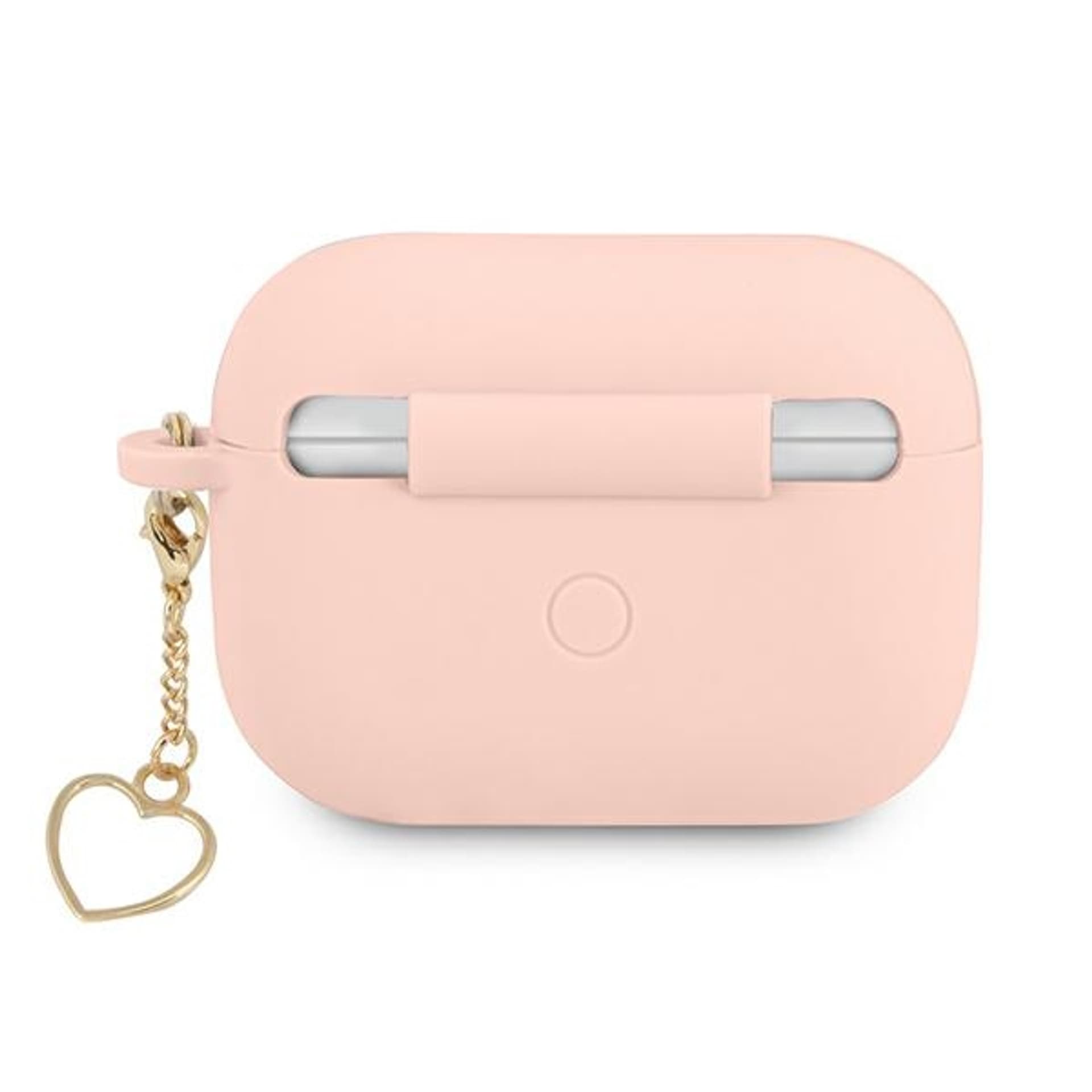 

Guess GUAPLSCHSP AirPods Pro cover różowy/pink Silicone Charm Heart Collection