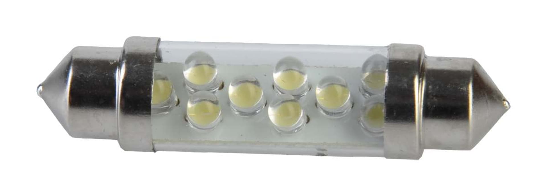 

Żarówka samochodowa LED 12V 10*42-8LED Sv8,5 biała