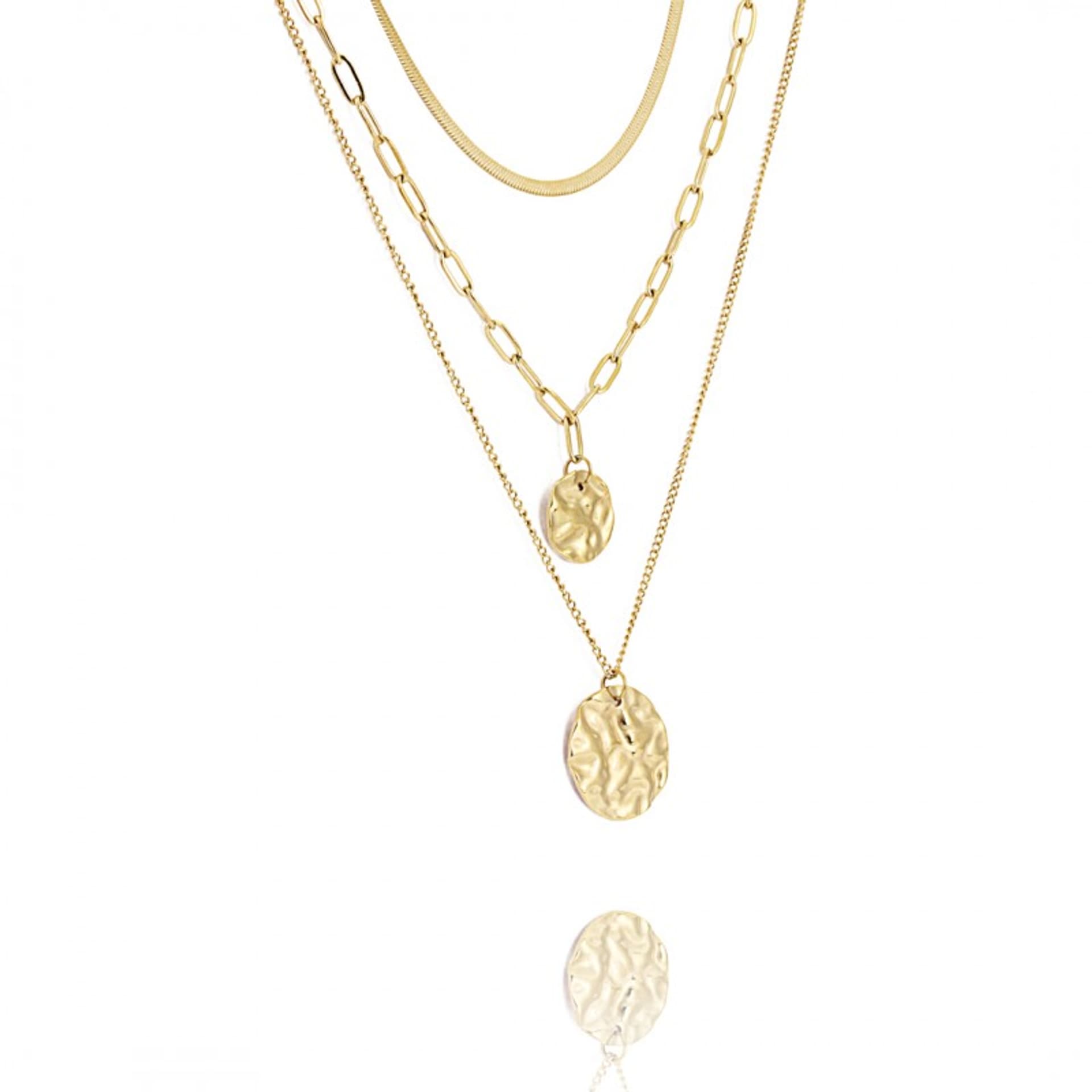 

Naszyjnik stal chirurgiczna pozłacana 14k gold NST1360