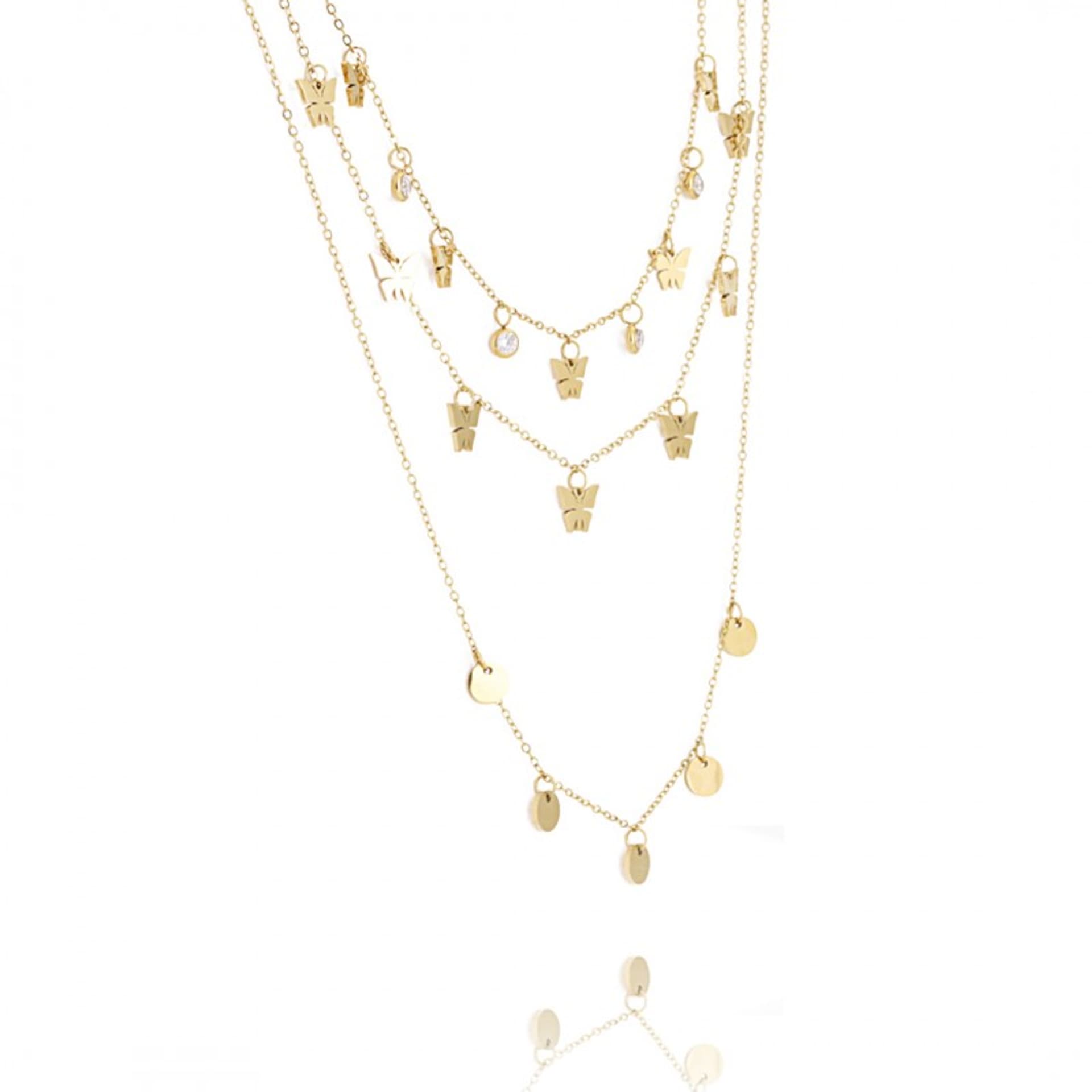 

Naszyjnik stal chirurgiczna pozłacana 14k gold NST1375