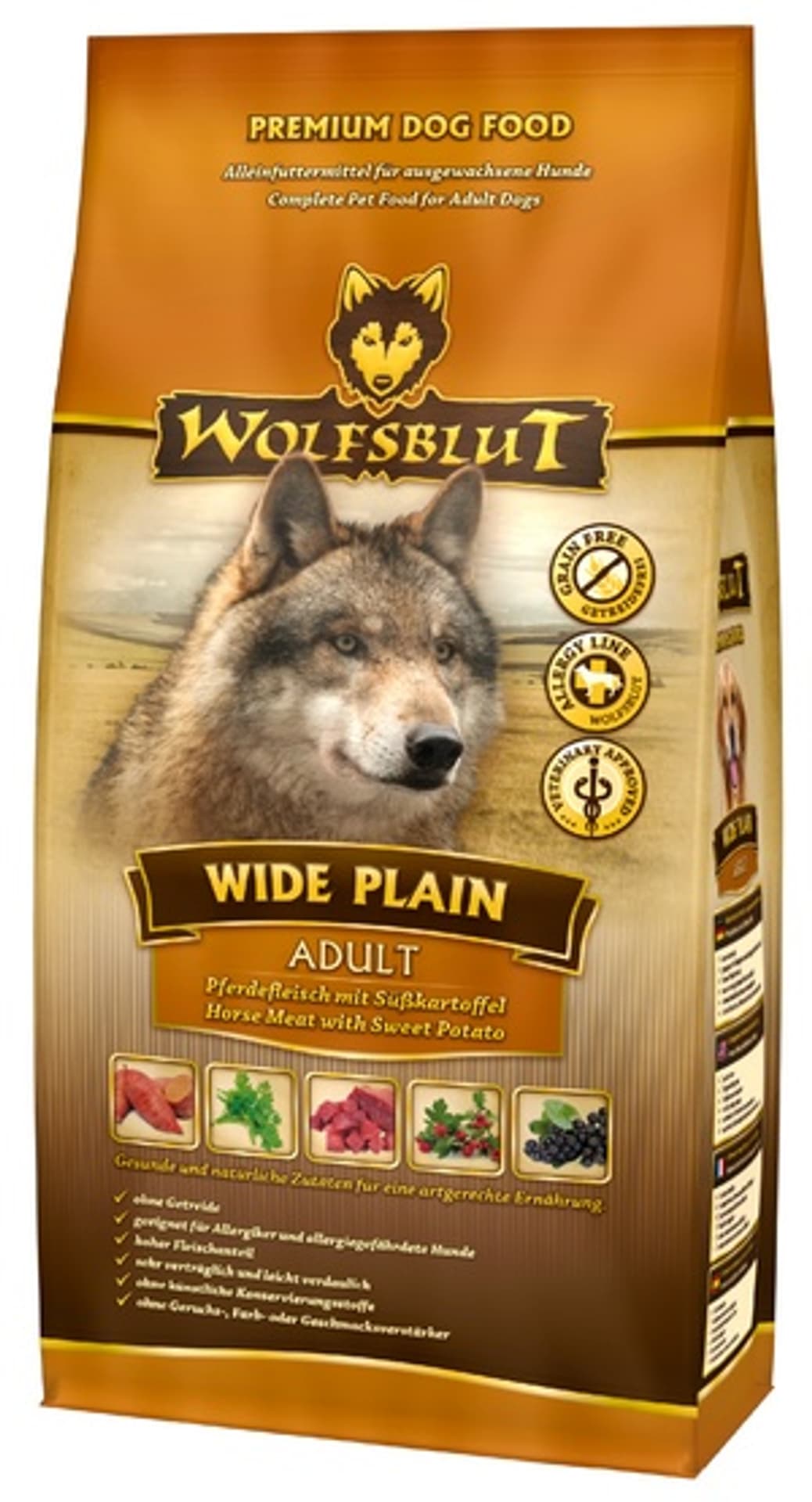 

Wolfsblut Dog Wide Plain konina i bataty 2kg