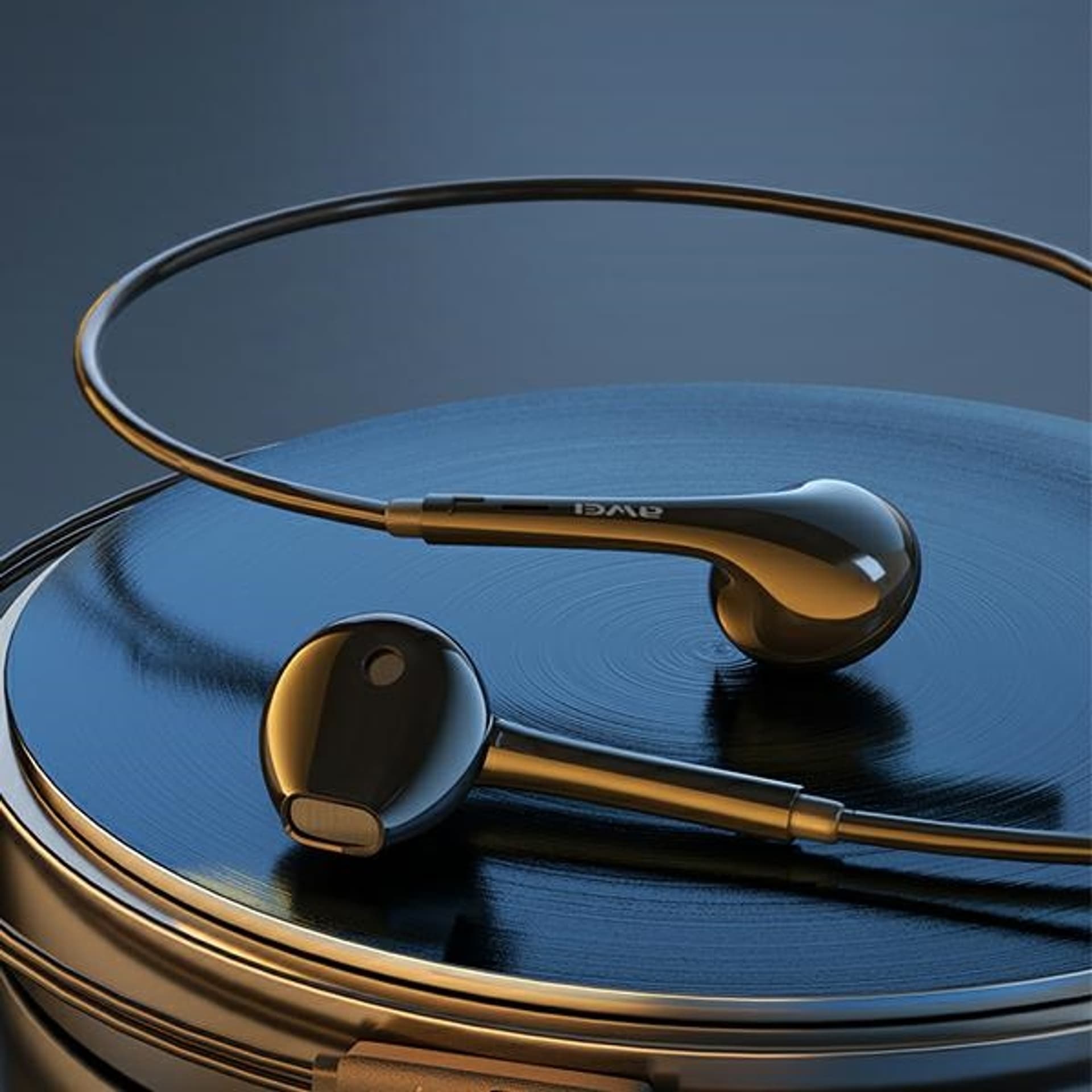 

AWEI słuchawki stereo PC-7 3,5mm jack czarny/black
