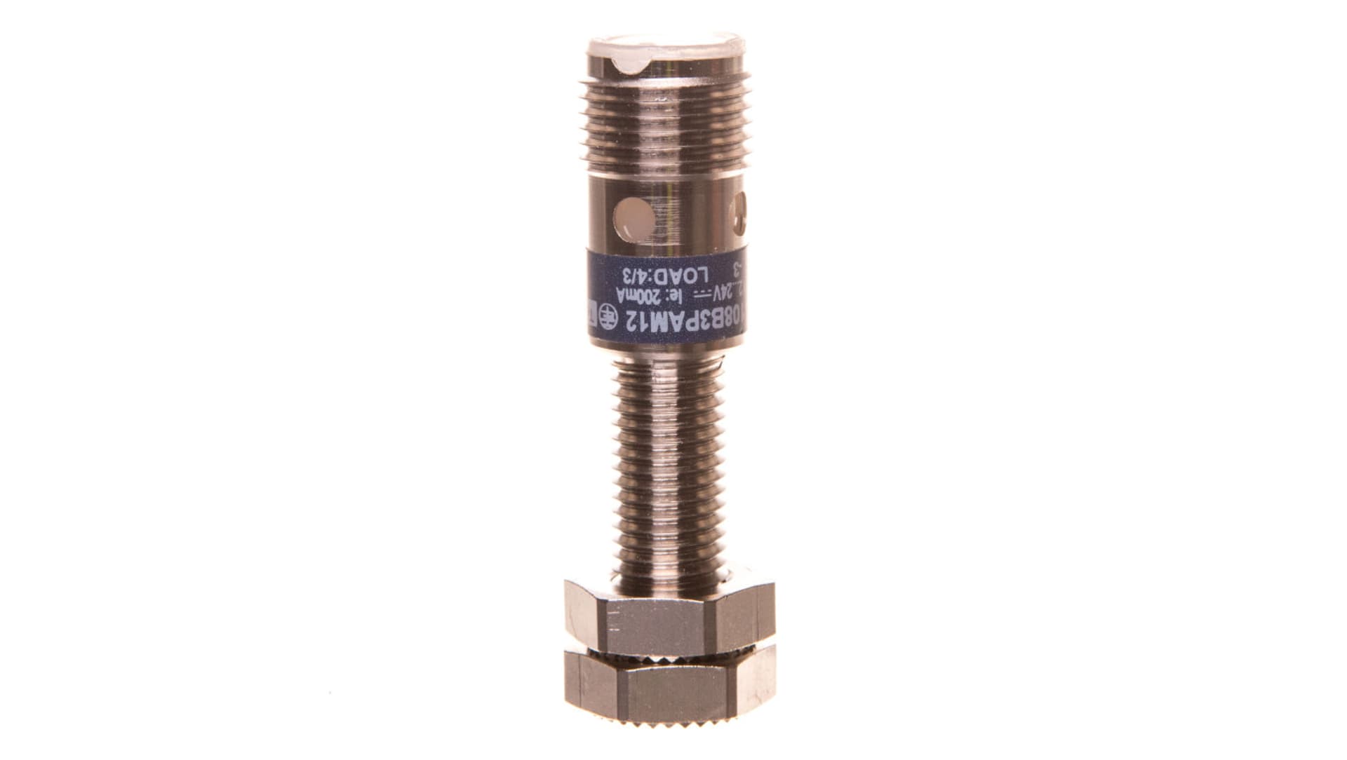 

Czujnik indukcyjny M8 2mm zakryty 12-24V DC PNP 1Z połączenie M12 3-piny XS108B3PAM12